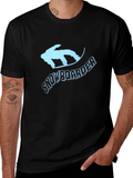 Snowboarder Graphic T-Shirt - Black