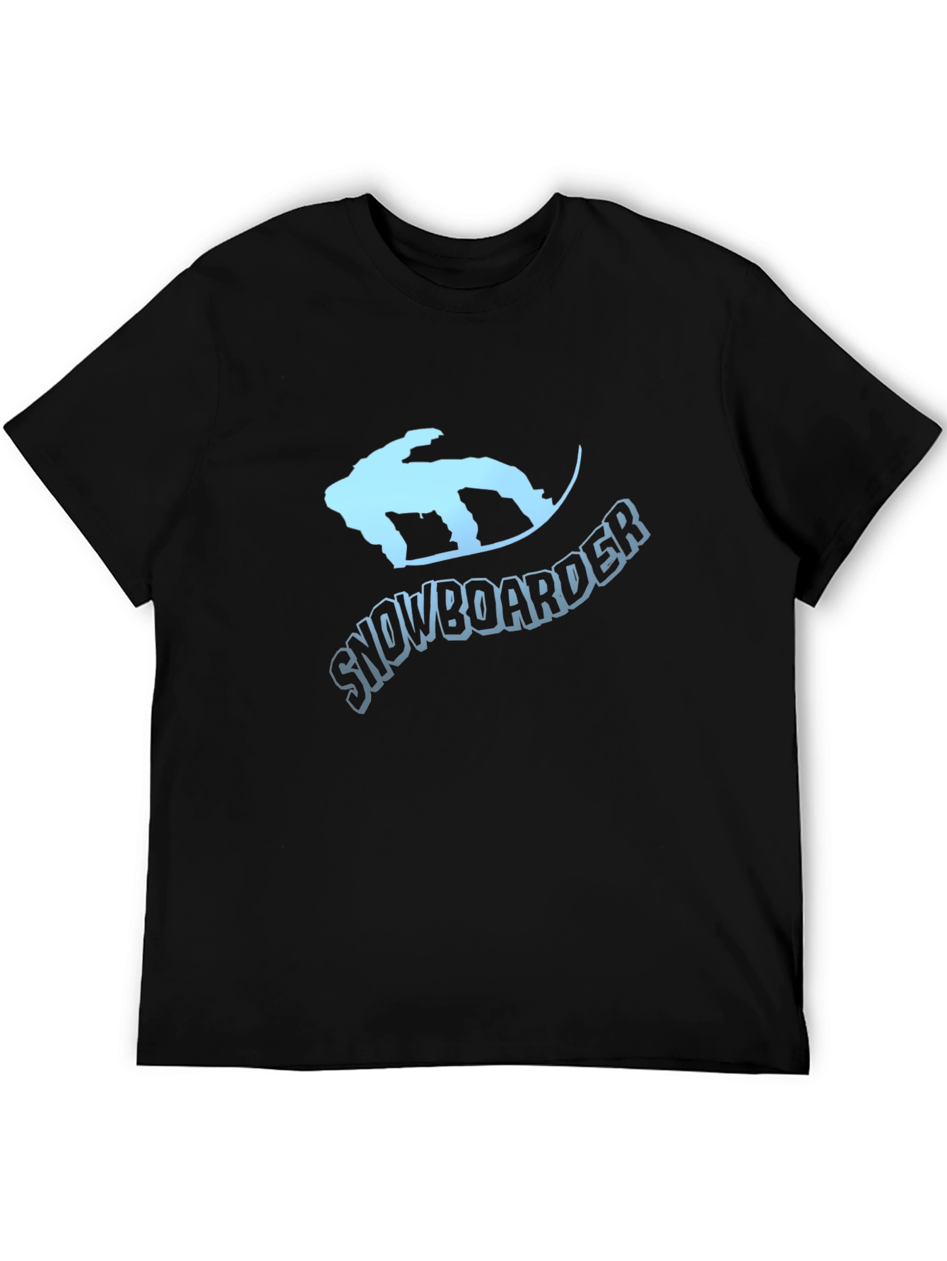 Snowboarder Graphic T-Shirt - Black