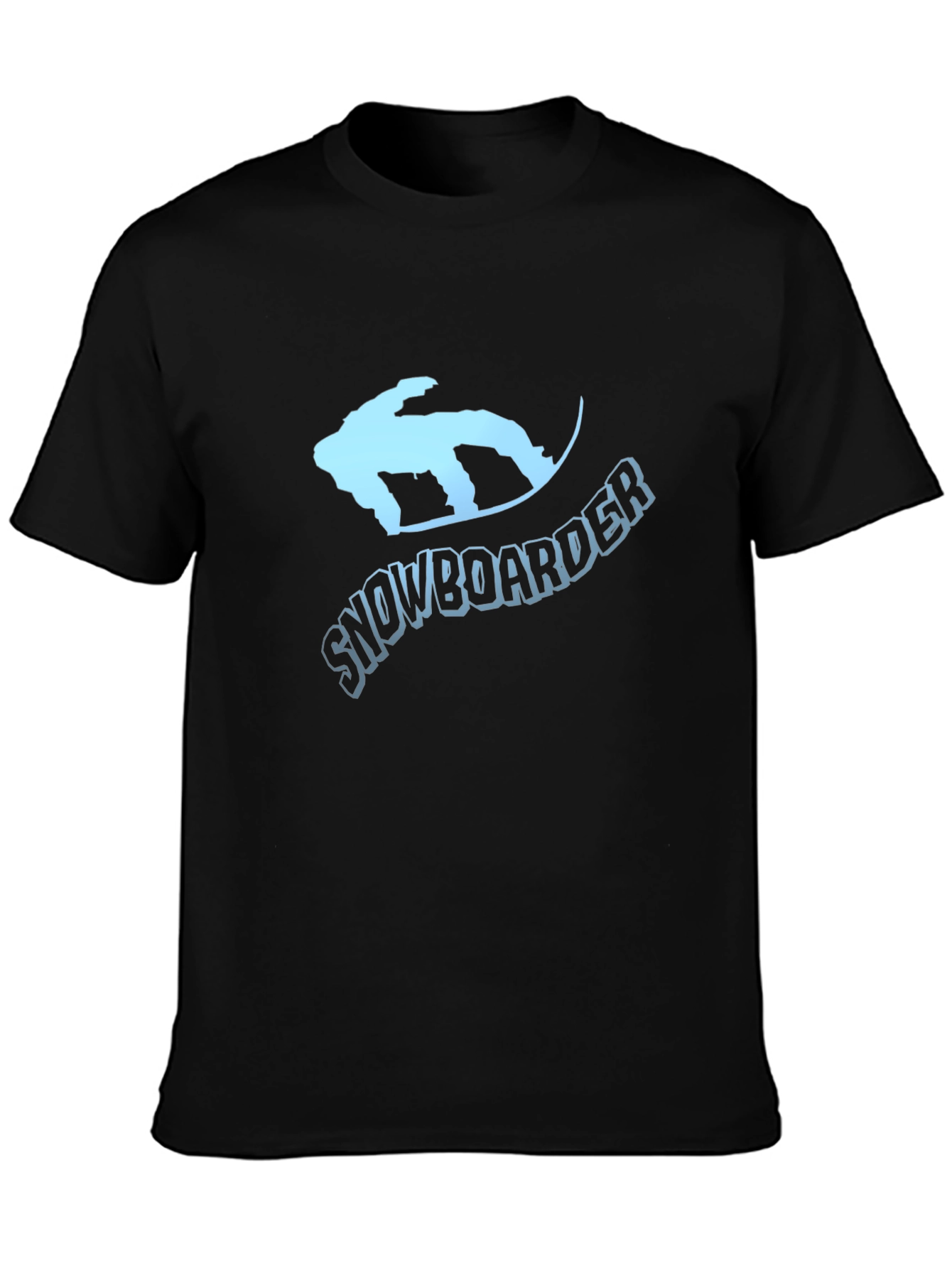 Snowboarder Graphic T-Shirt - Black