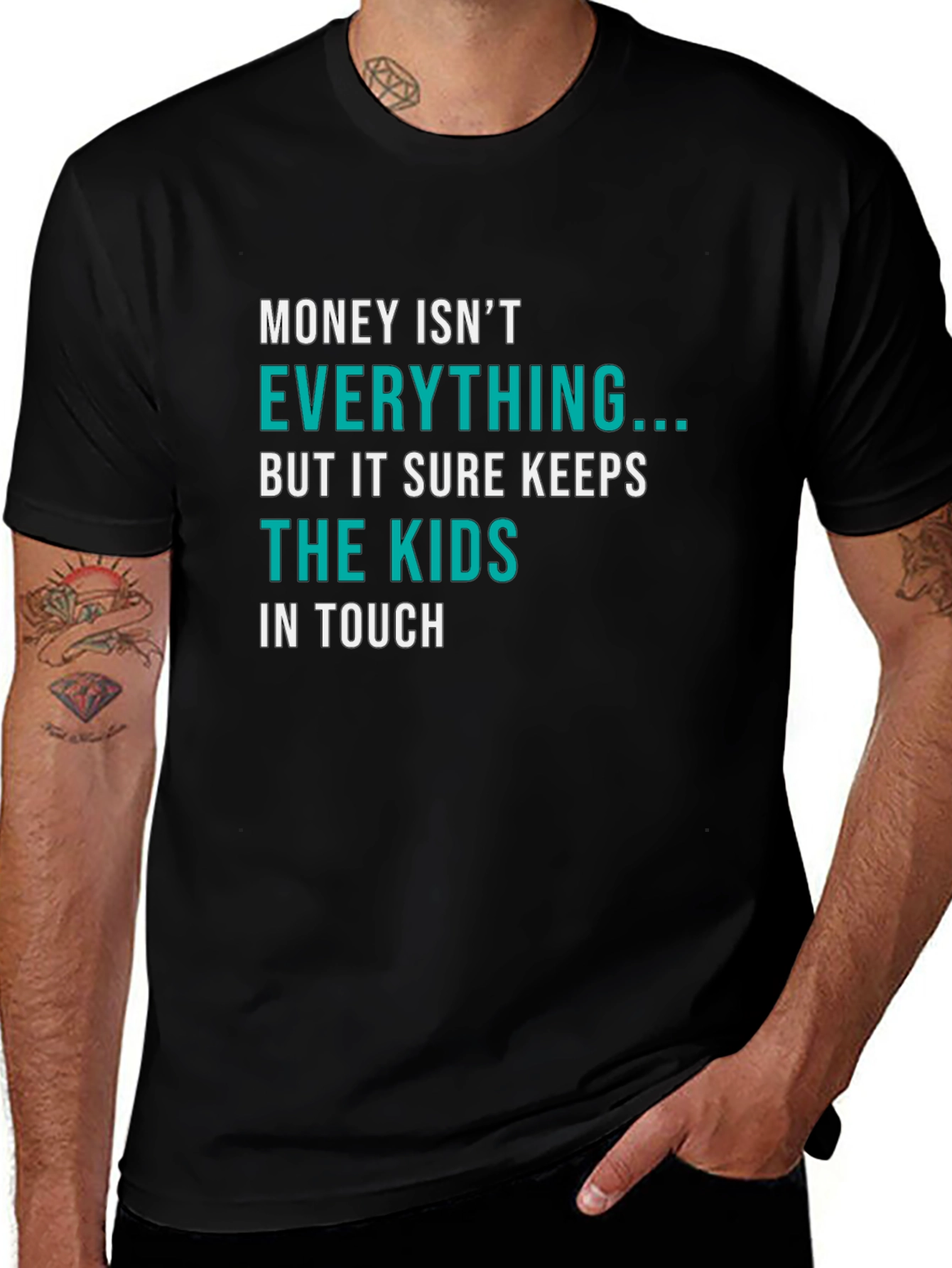 Humorous Saying Black T-Shirt