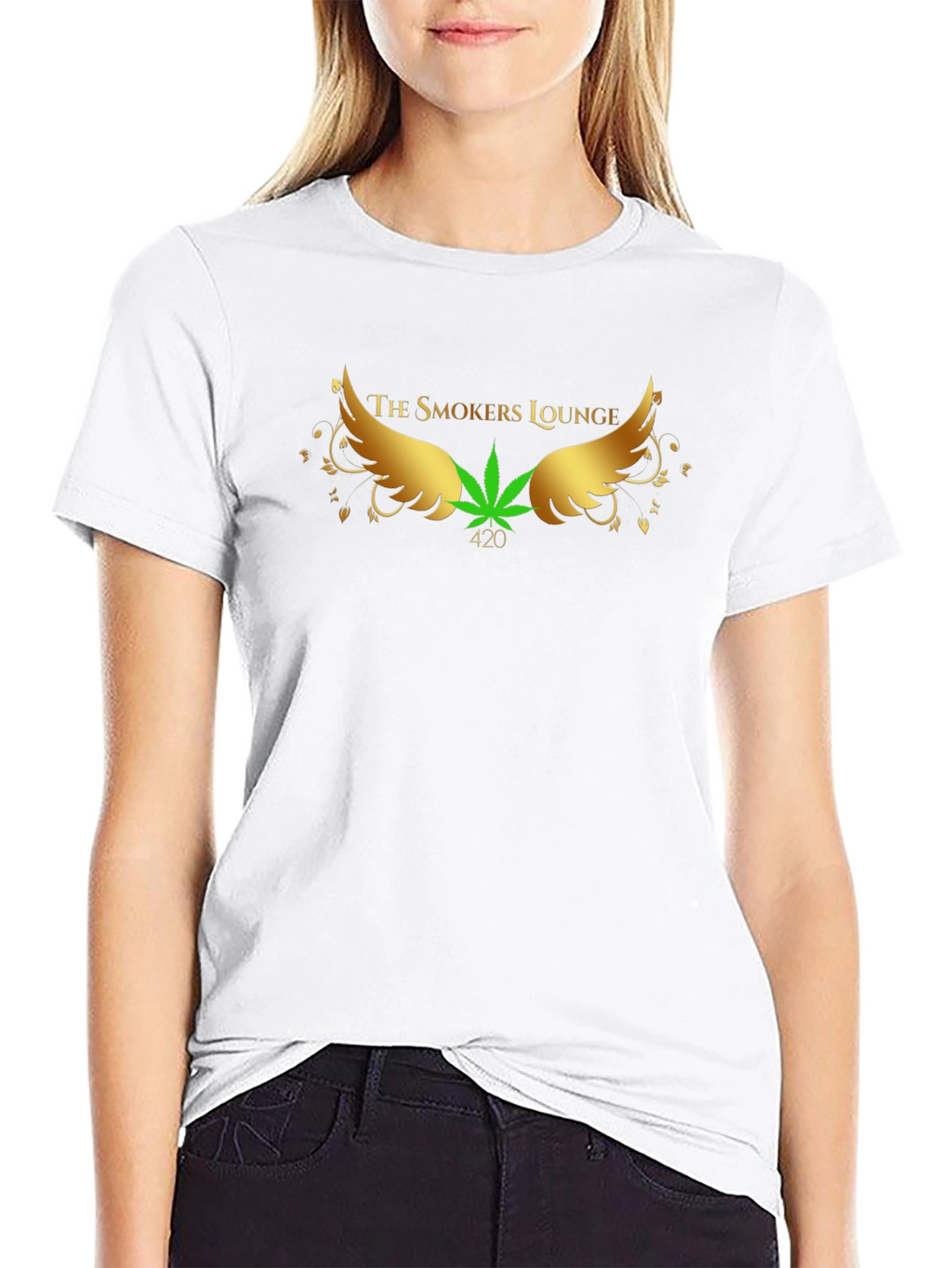 The Smokers Lounge T-Shirt - Black Cotton Blend