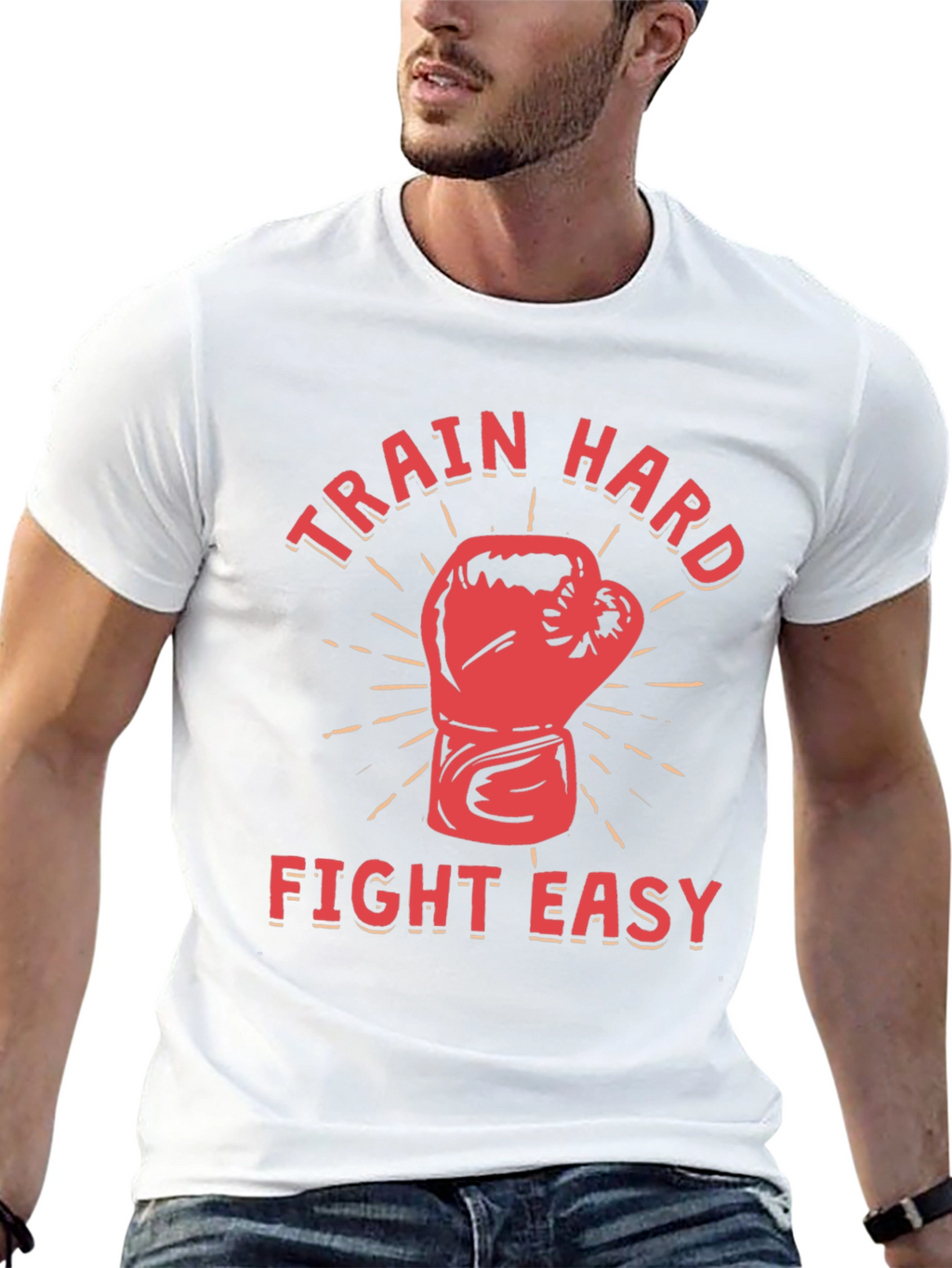 Train Hard Fight Easy Graphic Tee