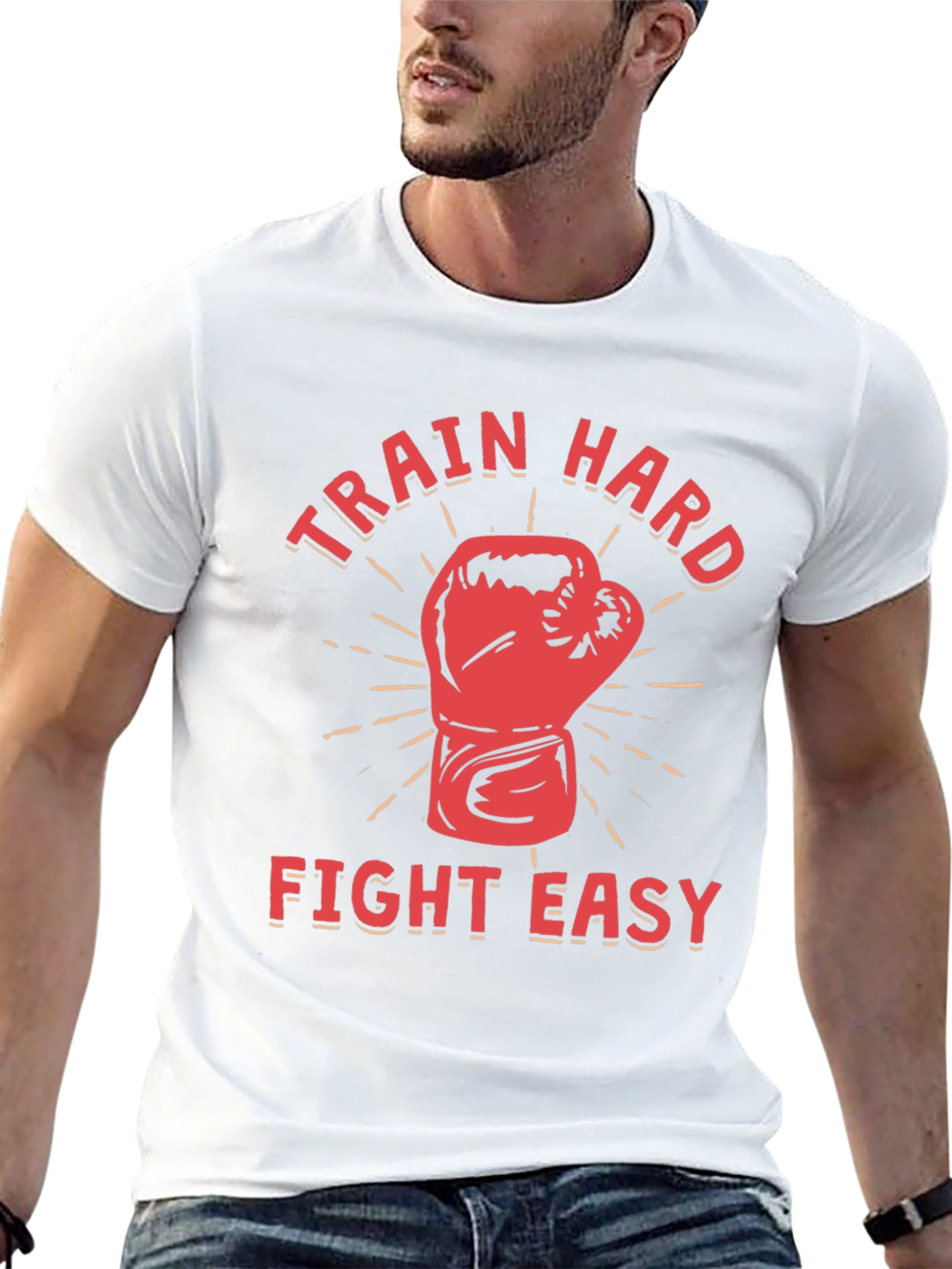Train Hard Fight Easy Graphic Tee