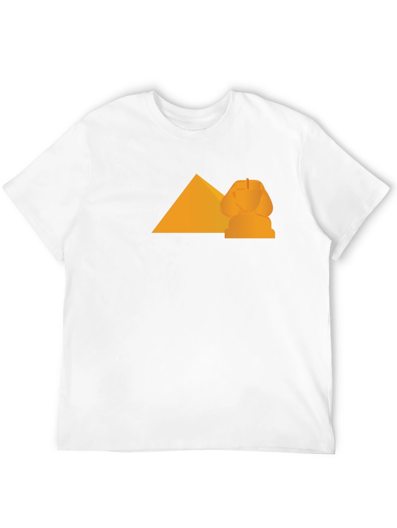 Egyptian Pyramid Sphinx Graphic Tee - Black