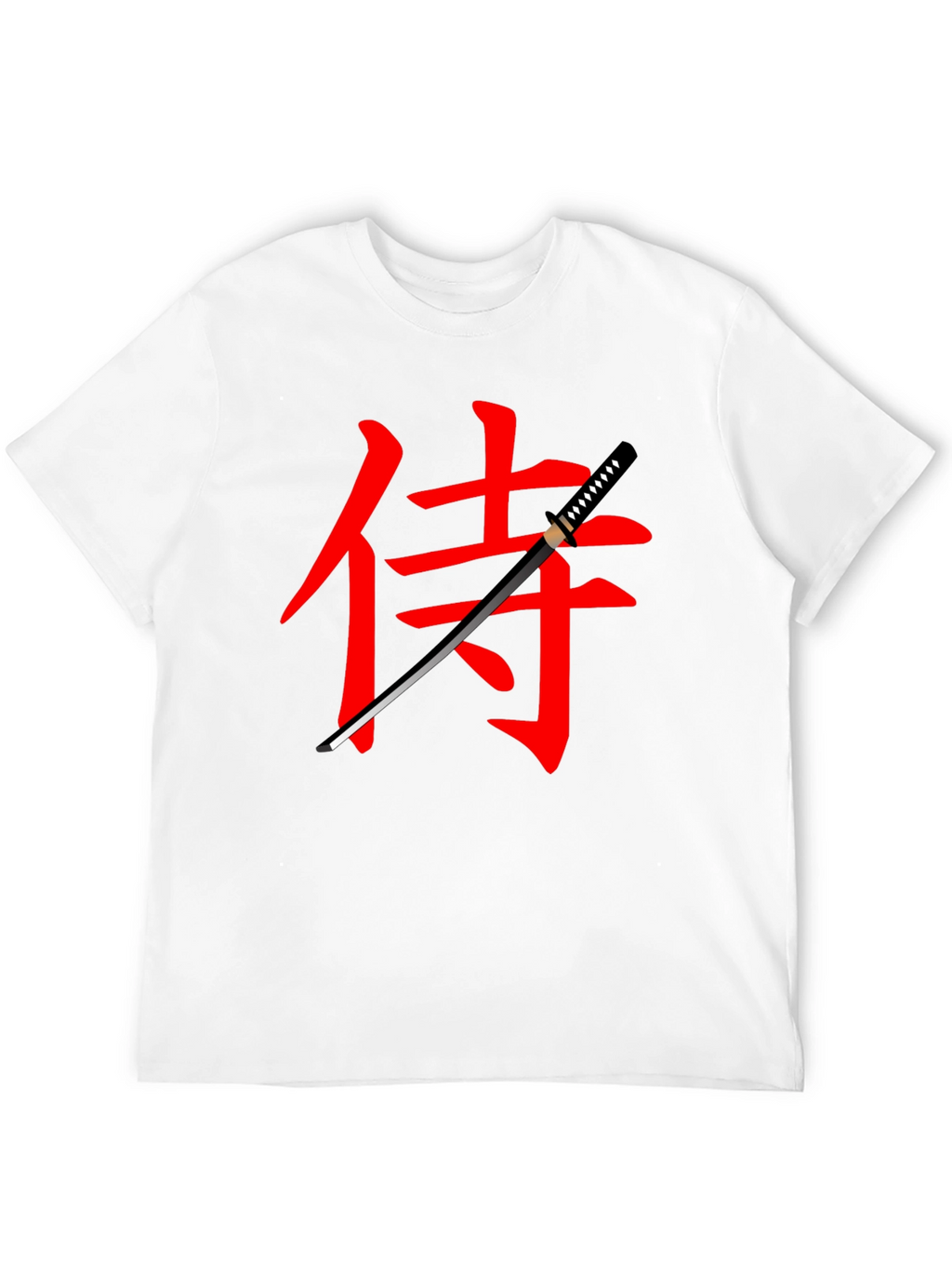 Samurai Katana Graphic Tee - Black