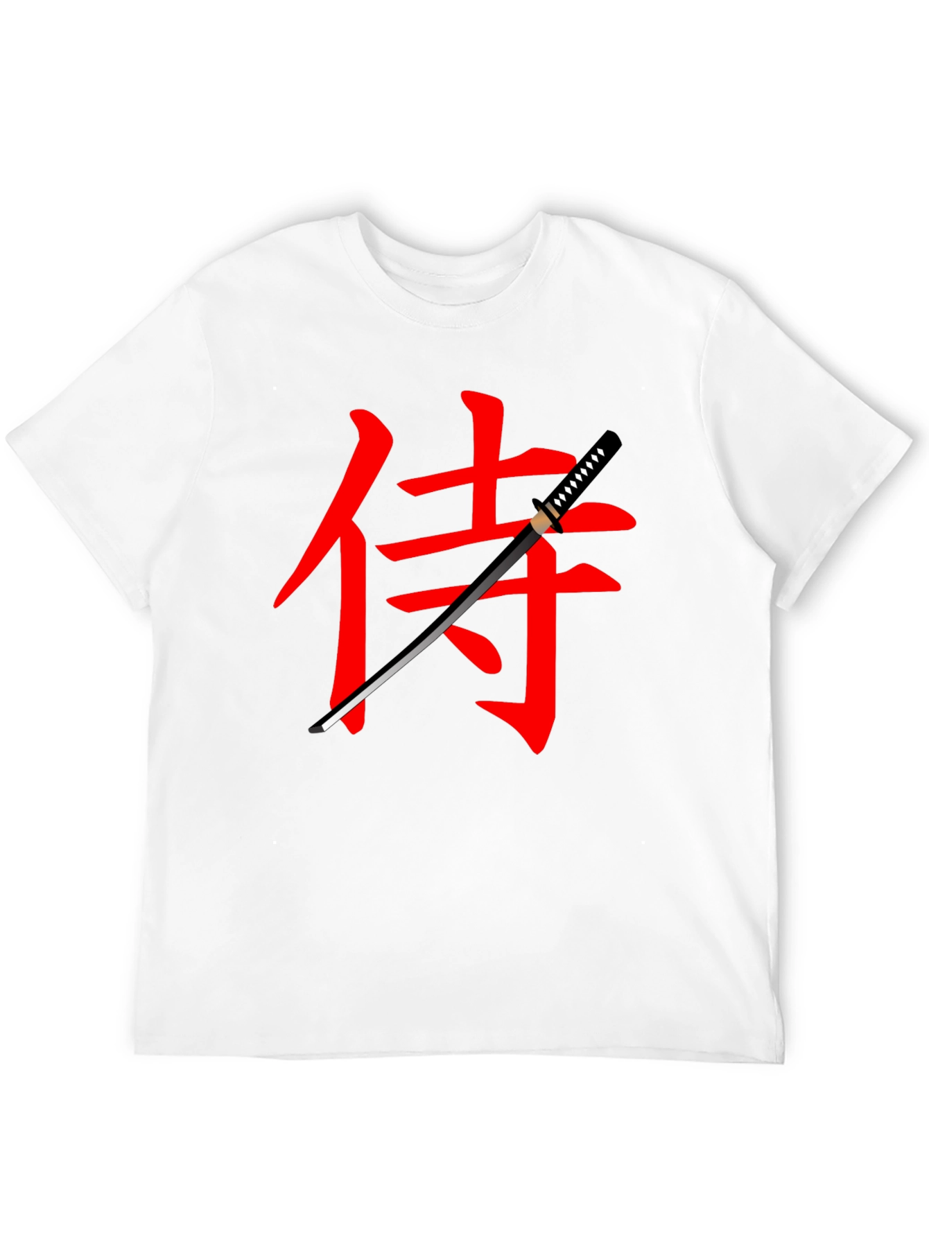 Samurai Katana Graphic Tee - Black