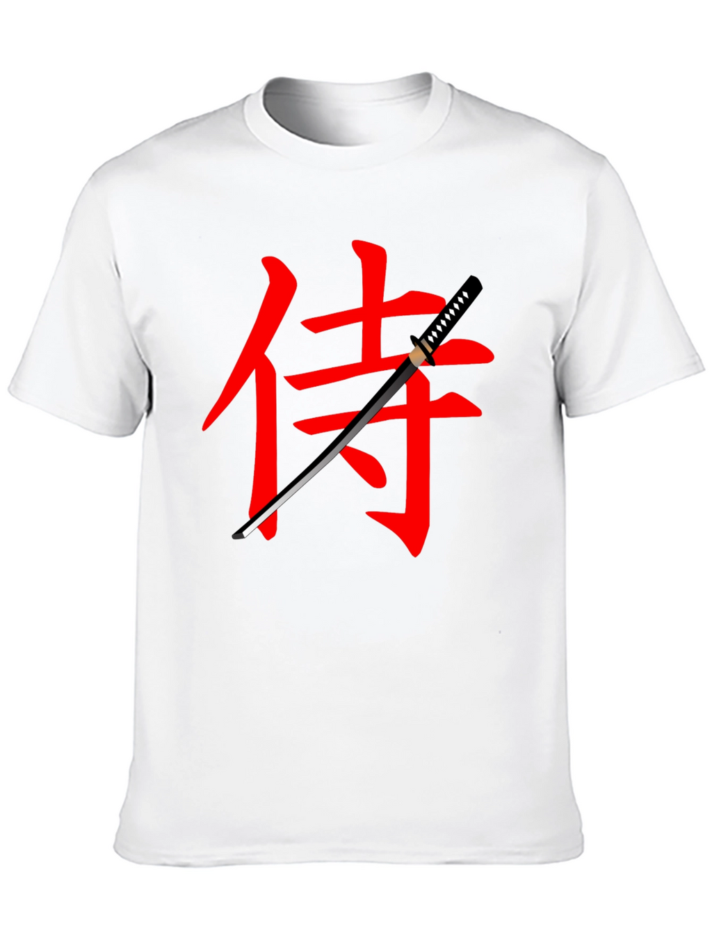 Samurai Katana Graphic Tee - Black