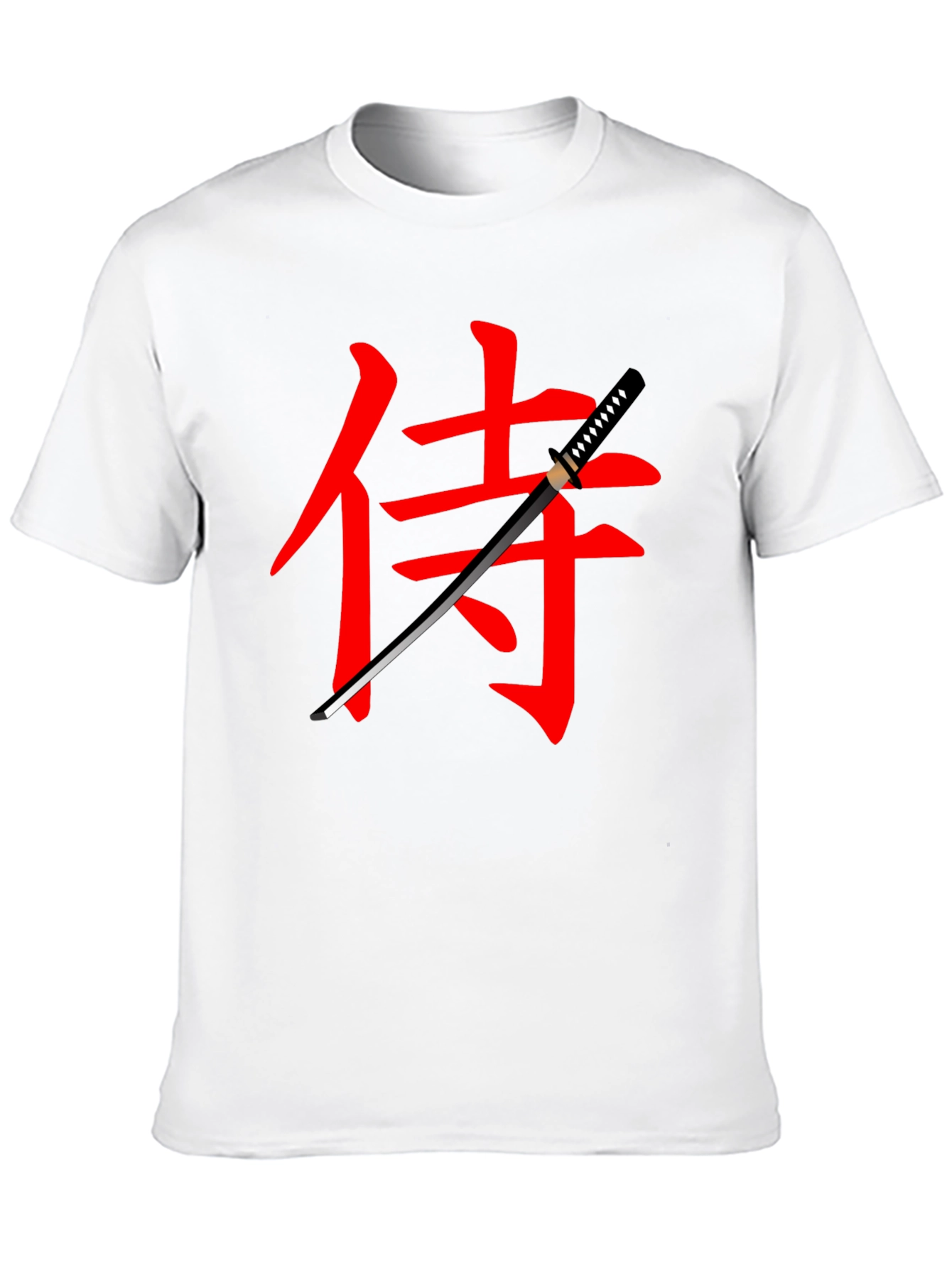 Samurai Katana Graphic Tee - Black