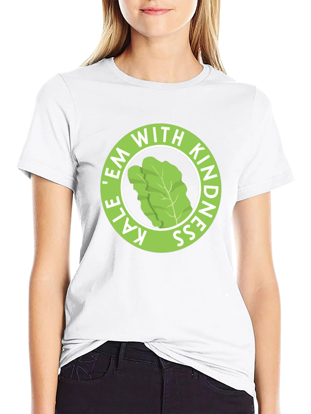 Kale Em With Kindness Black T-Shirt