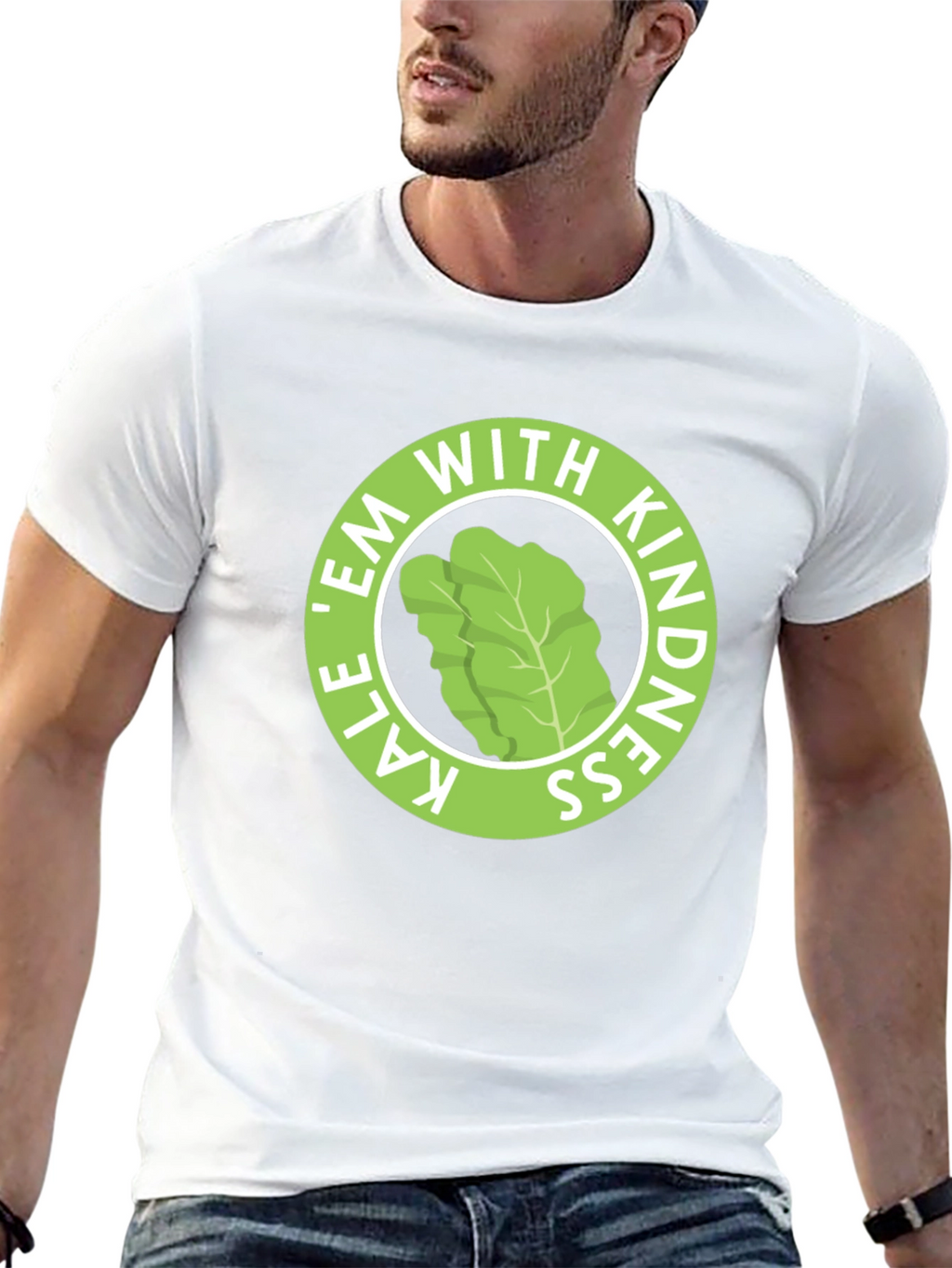 Kale Em With Kindness Black T-Shirt