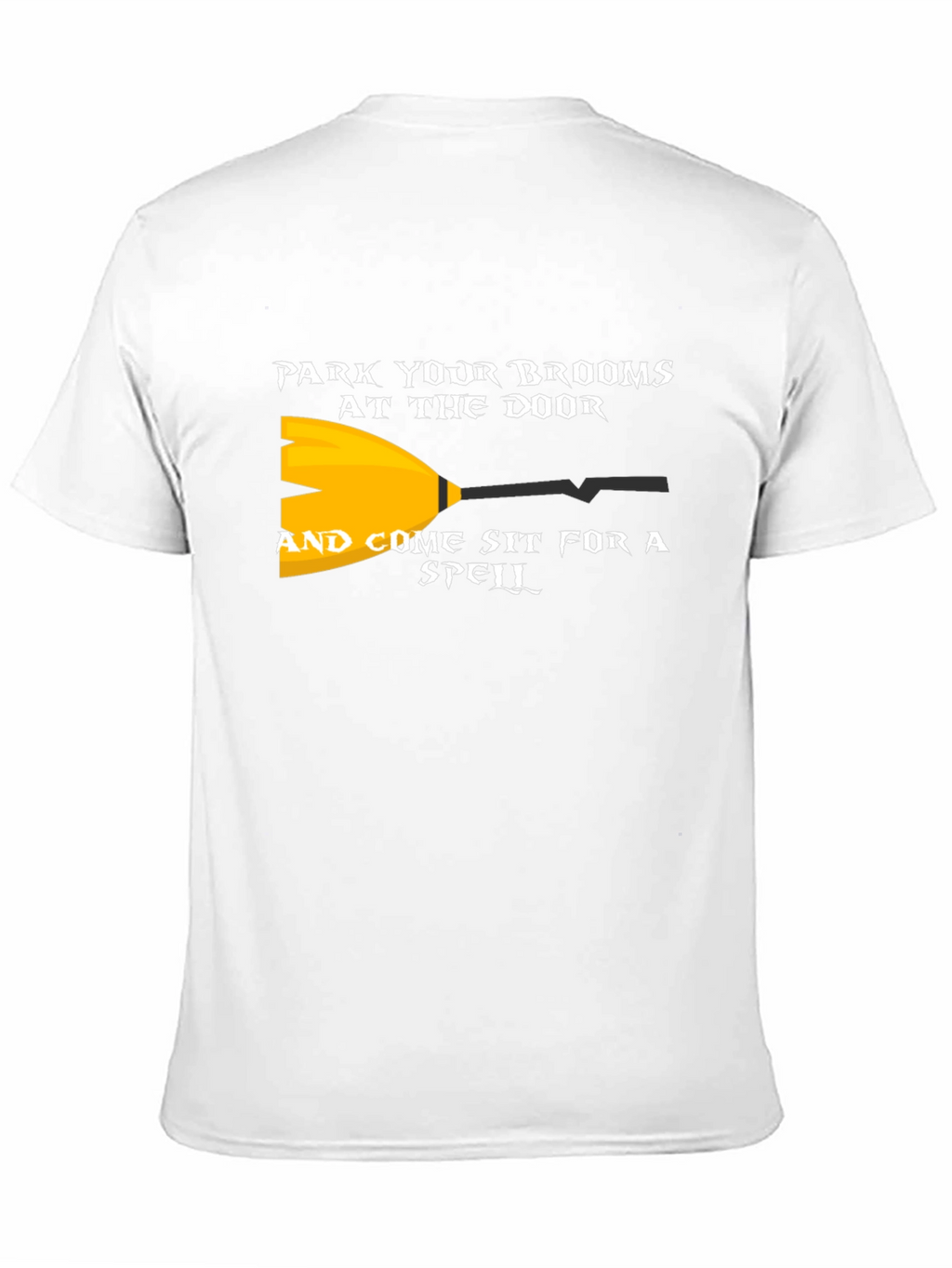 Park Your Brooms Graphic Tee - Halloween Witch Shirt