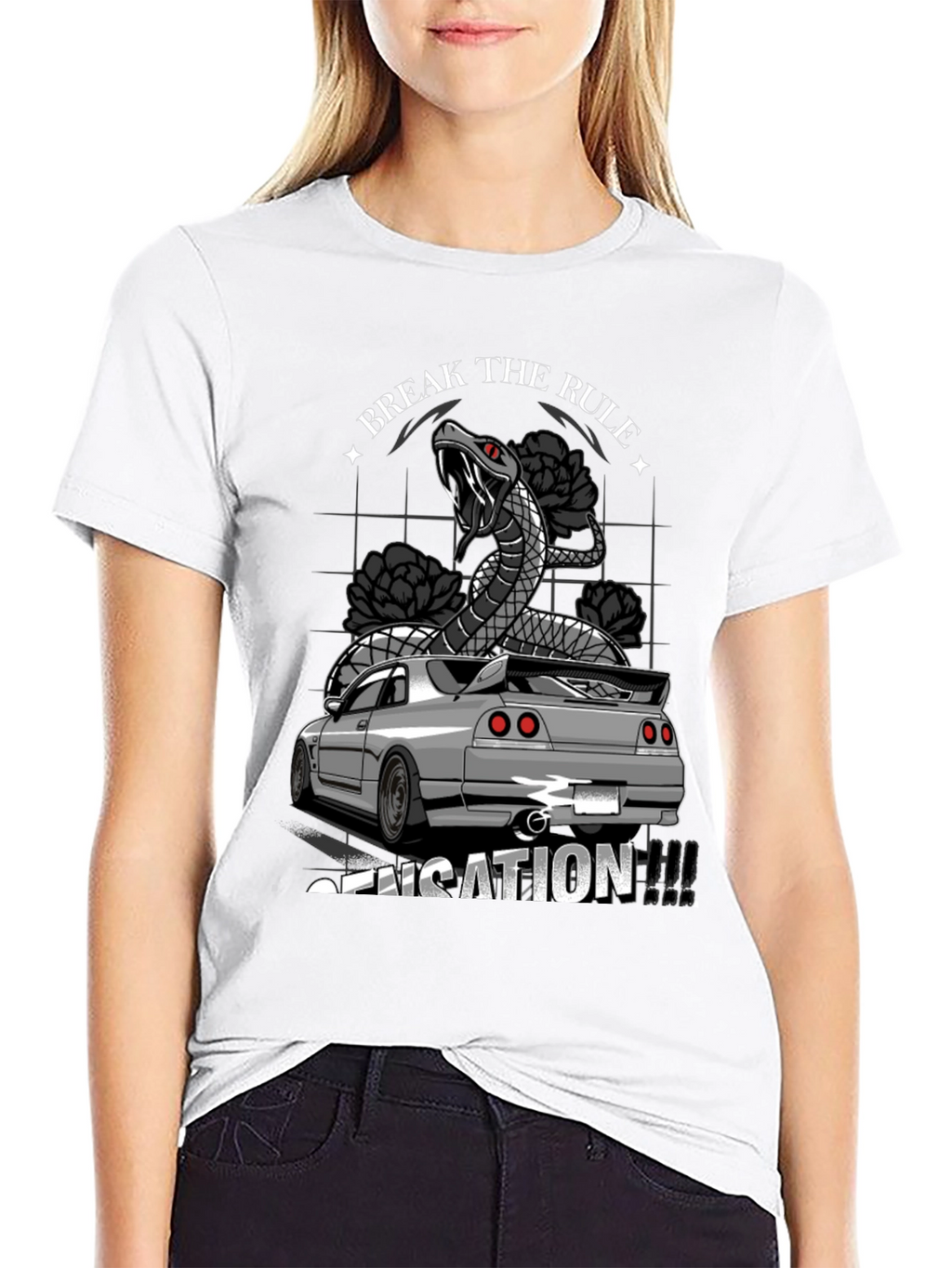 Break the Rule Car T-Shirt - Sensation