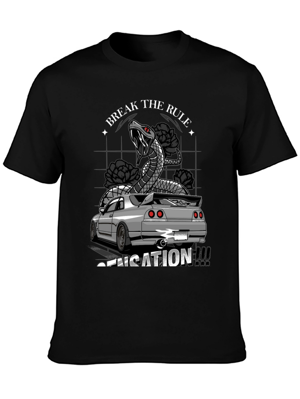 Break the Rule Car T-Shirt - Sensation