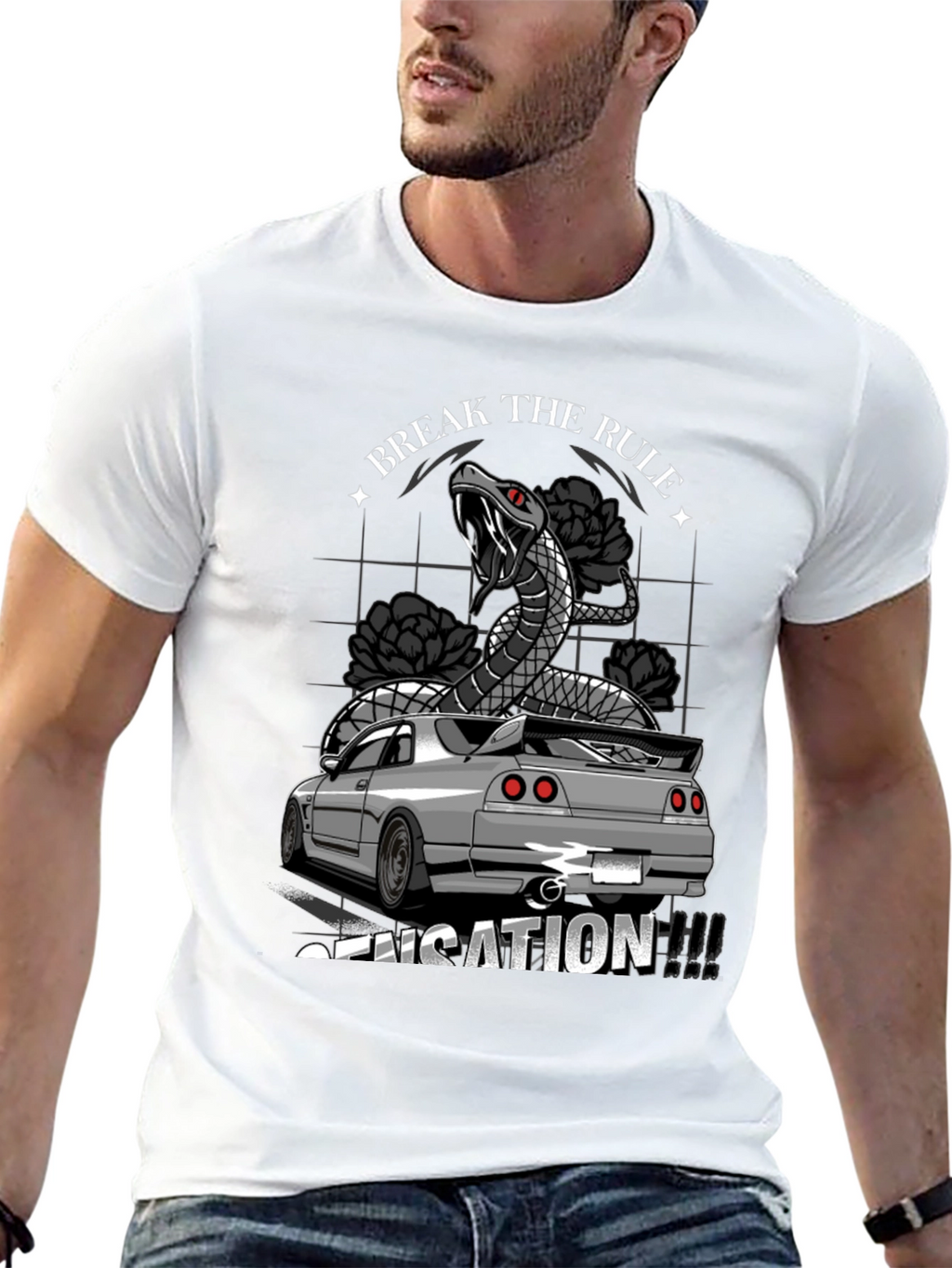 Break the Rule Car T-Shirt - Sensation
