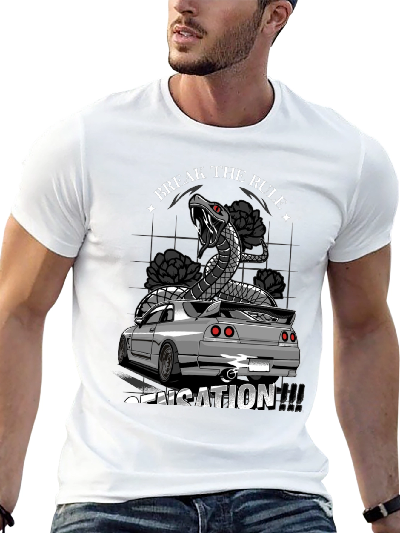 Break the Rule Car T-Shirt - Sensation