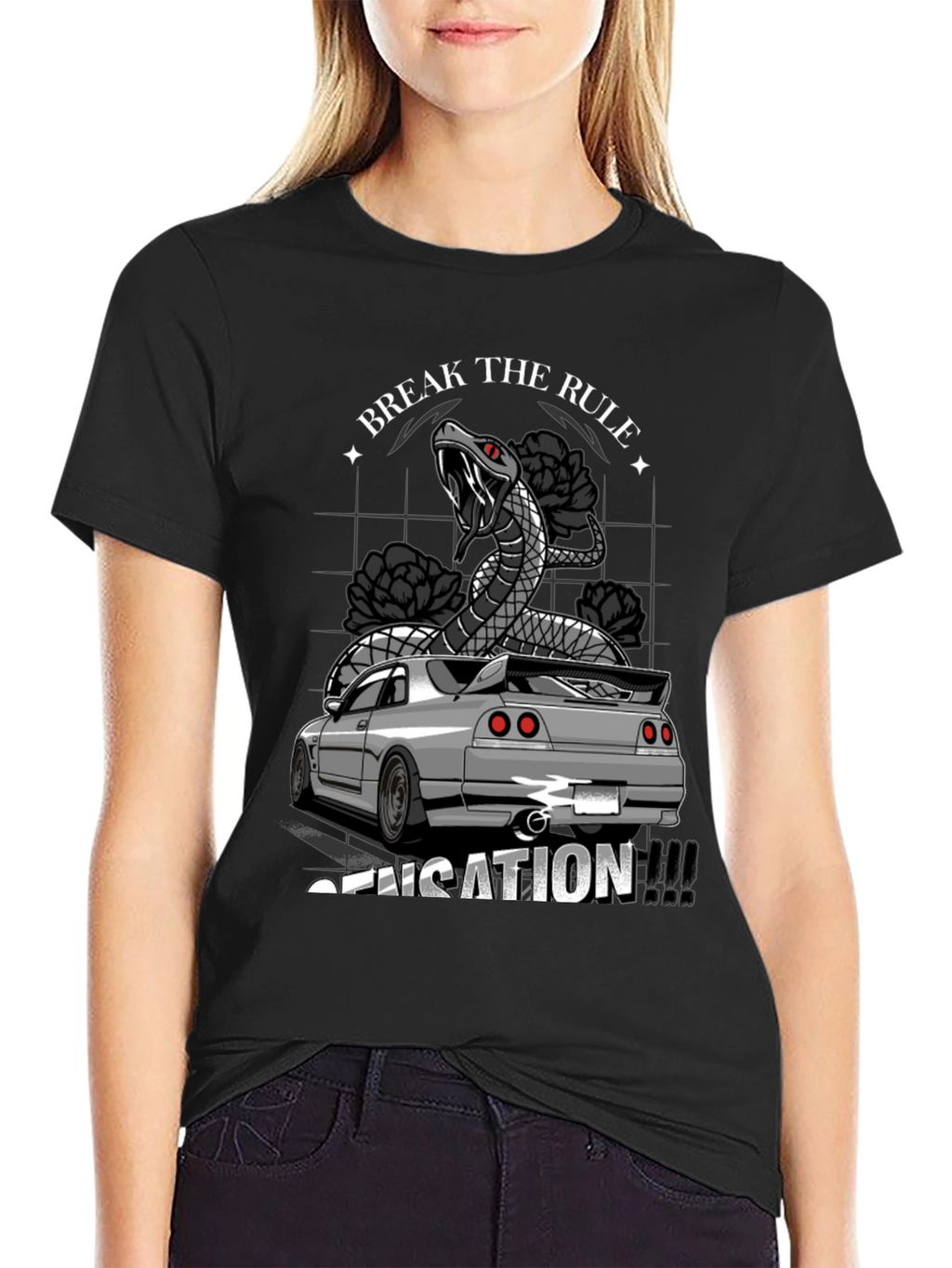 Break the Rule Car T-Shirt - Sensation