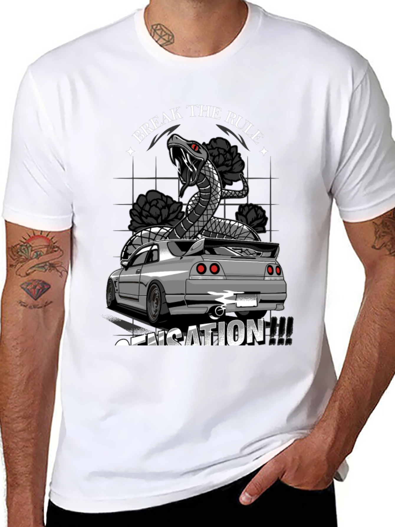 Break the Rule Car T-Shirt - Sensation