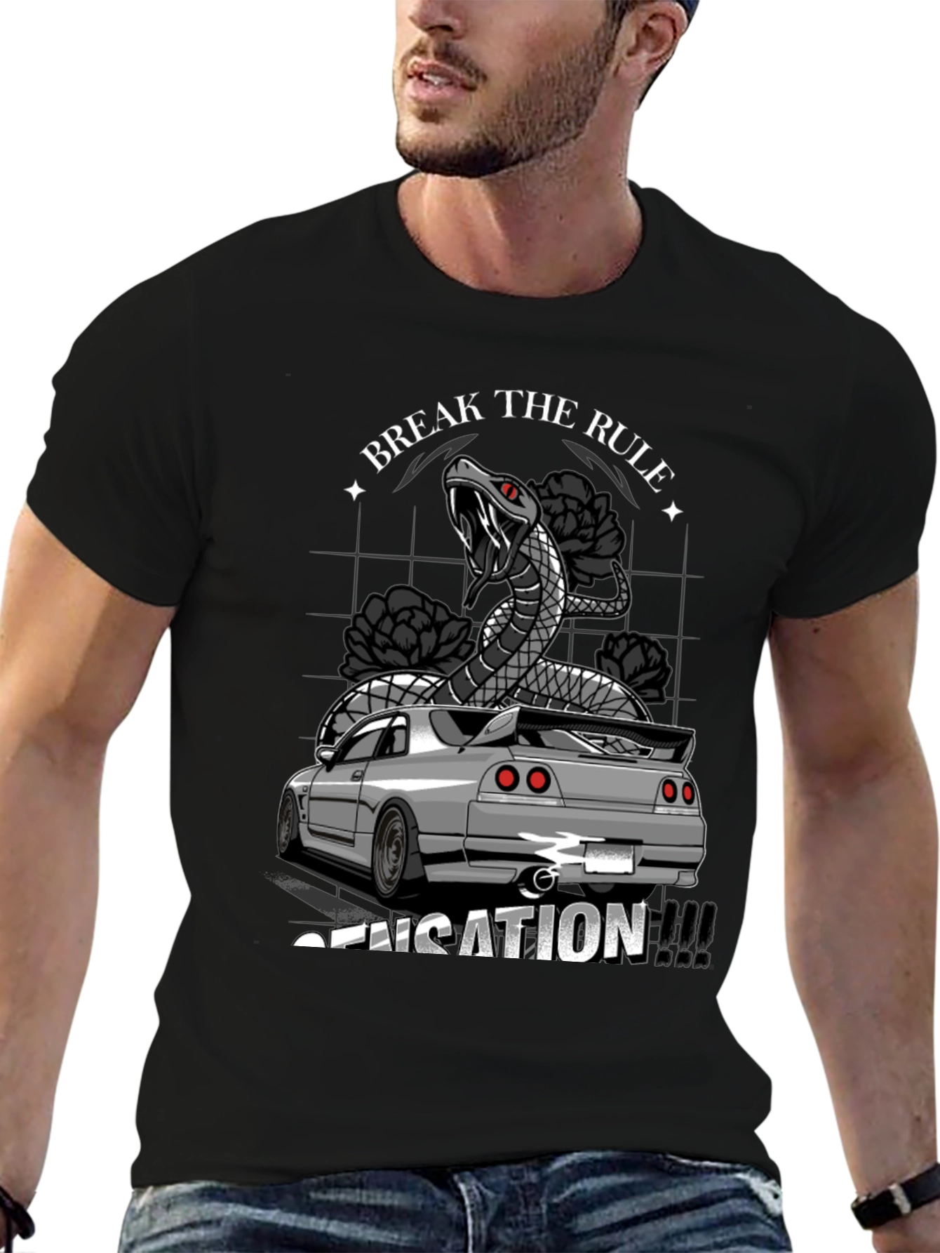 Break the Rule Car T-Shirt - Sensation