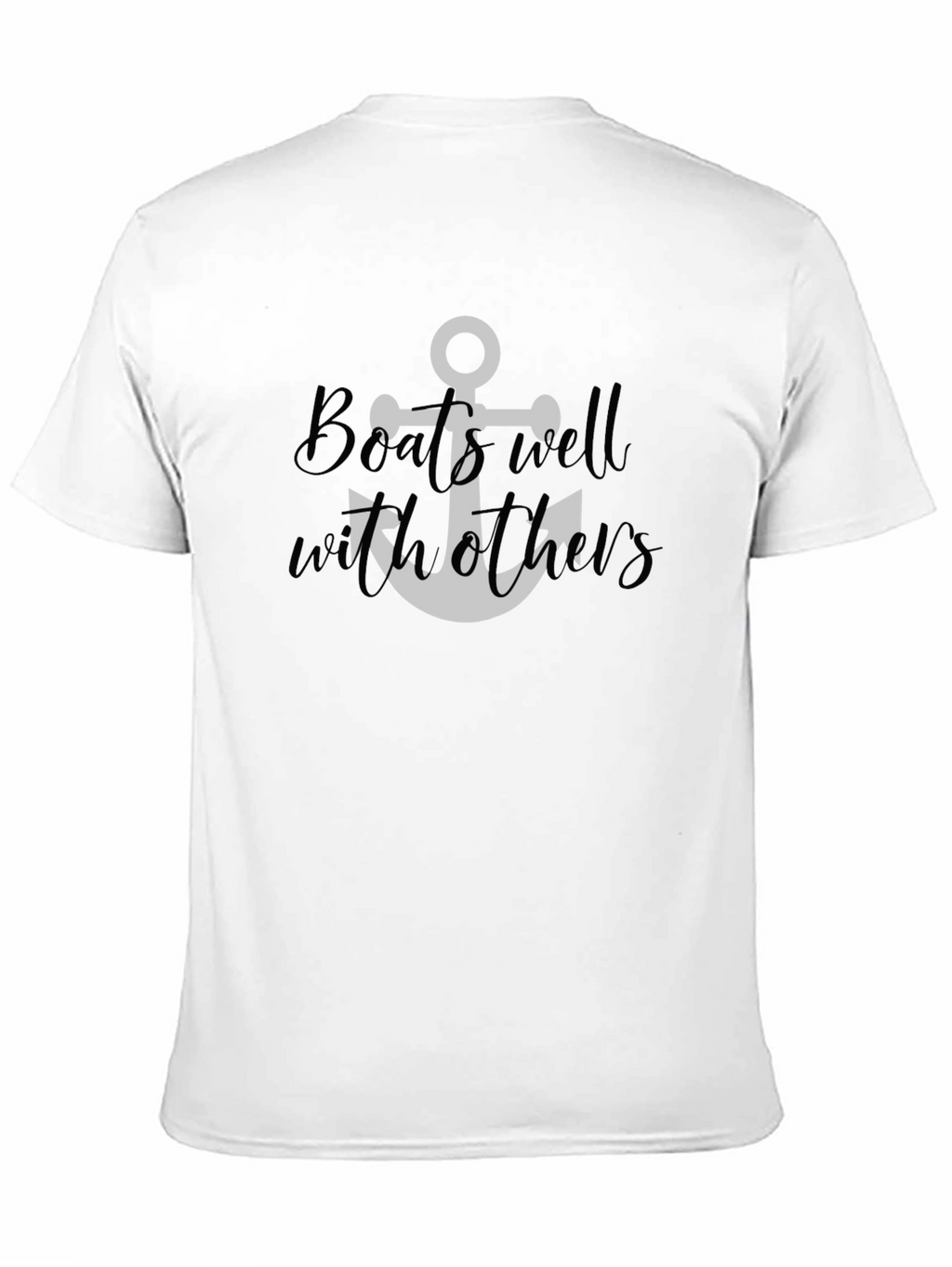 Boats Well With Others Black T-Shirt