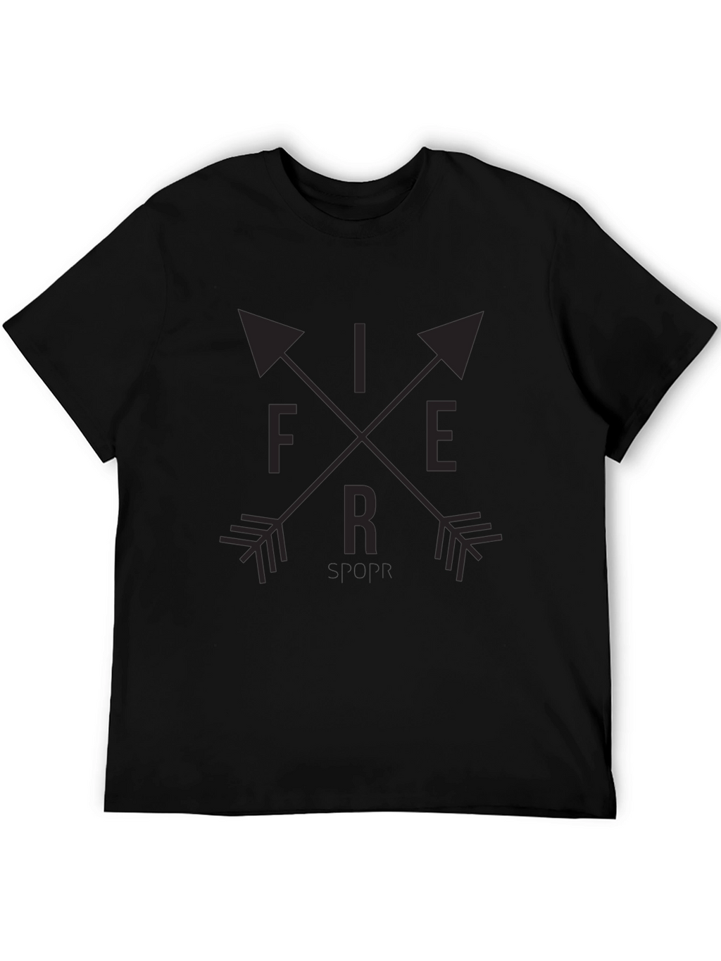 Fierce Arrow Graphic Tee - Black Unisex Shirt