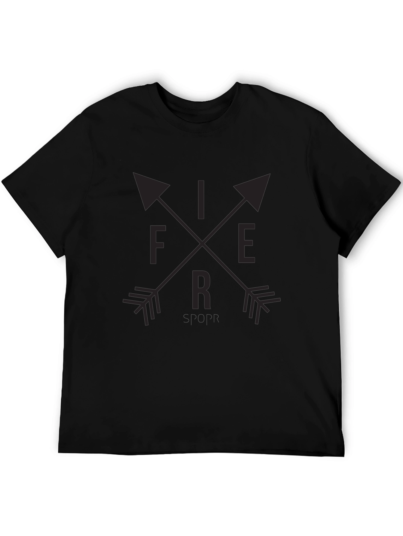 Fierce Arrow Graphic Tee - Black Unisex Shirt