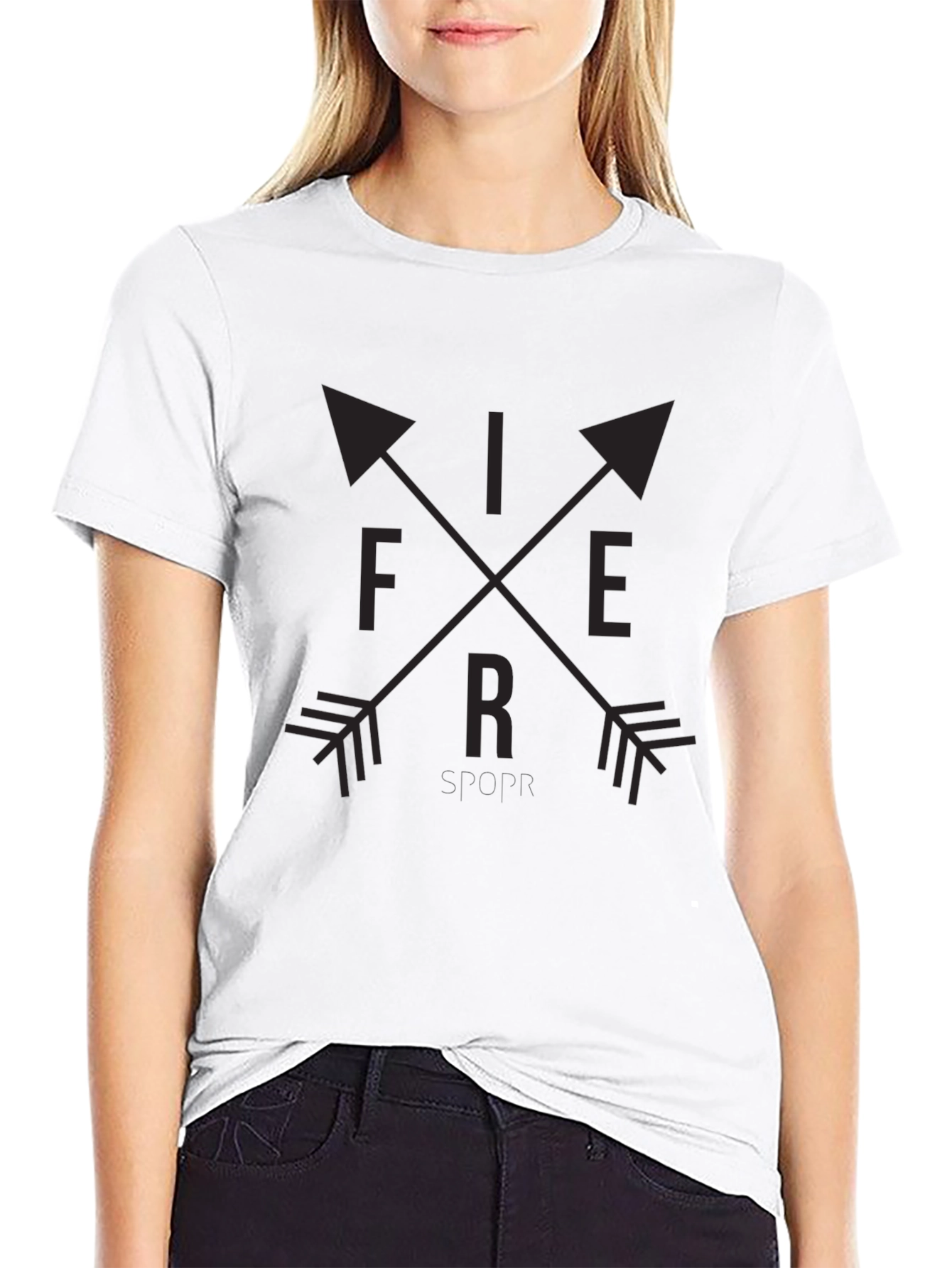 Fierce Arrow Graphic Tee - Black Unisex Shirt