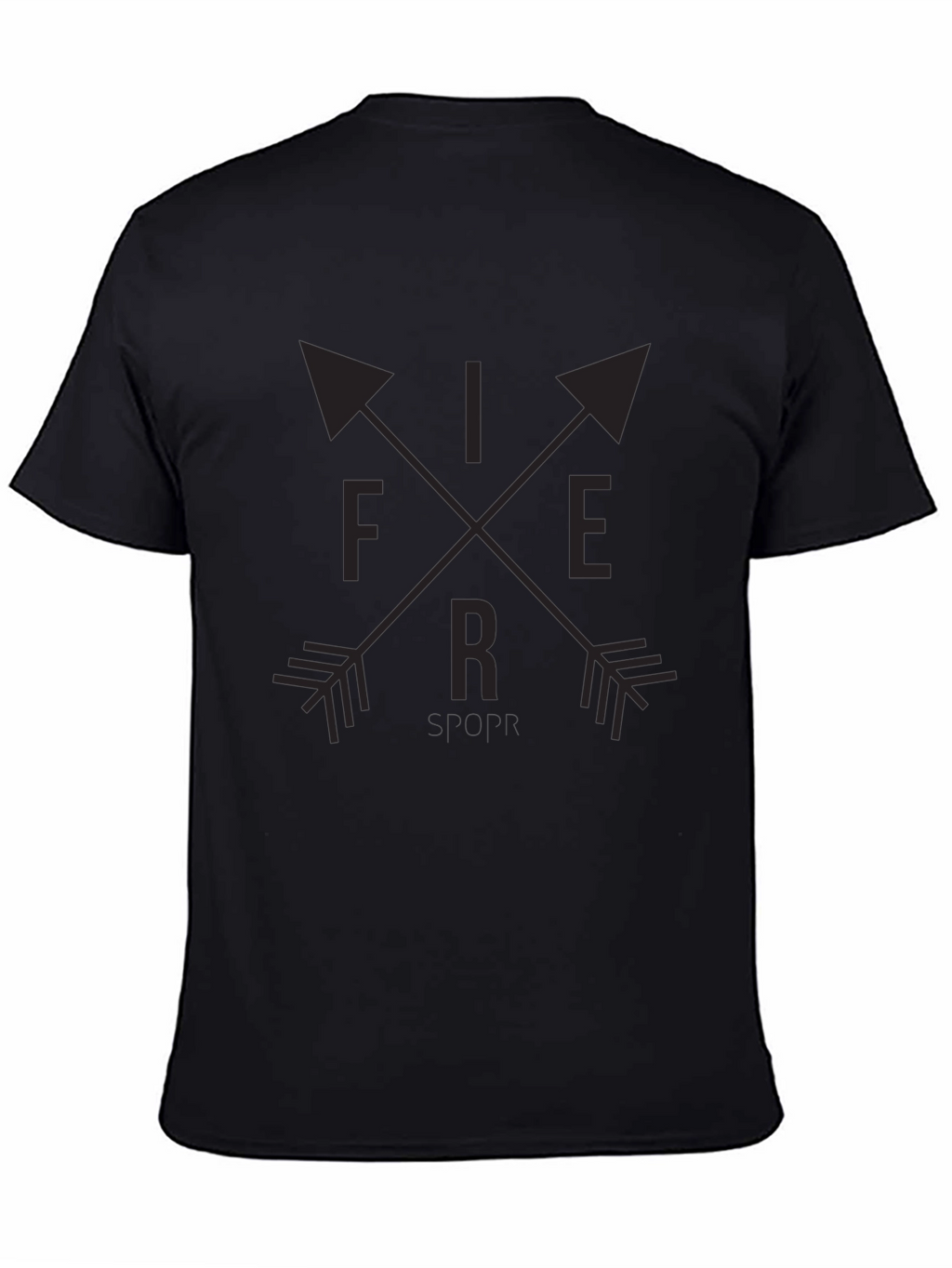 Fierce Arrow Graphic Tee - Black Unisex Shirt