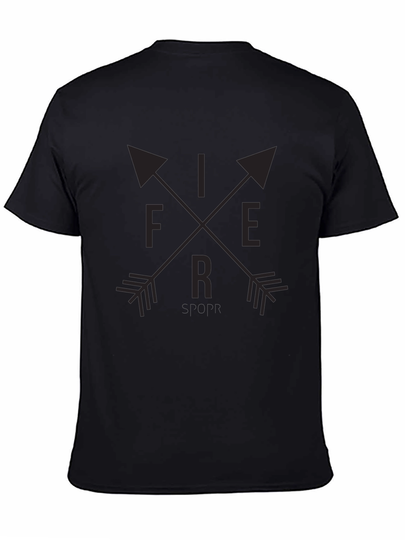 Fierce Arrow Graphic Tee - Black Unisex Shirt