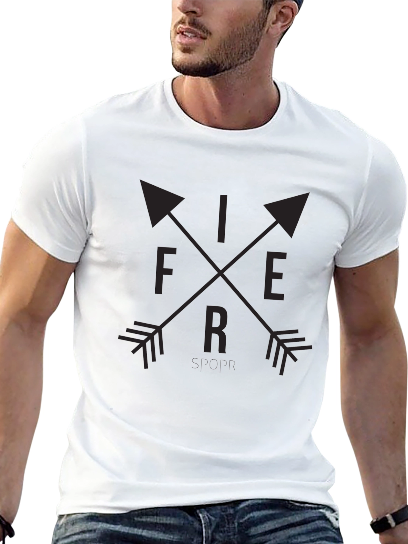 Fierce Arrow Graphic Tee - Black Unisex Shirt