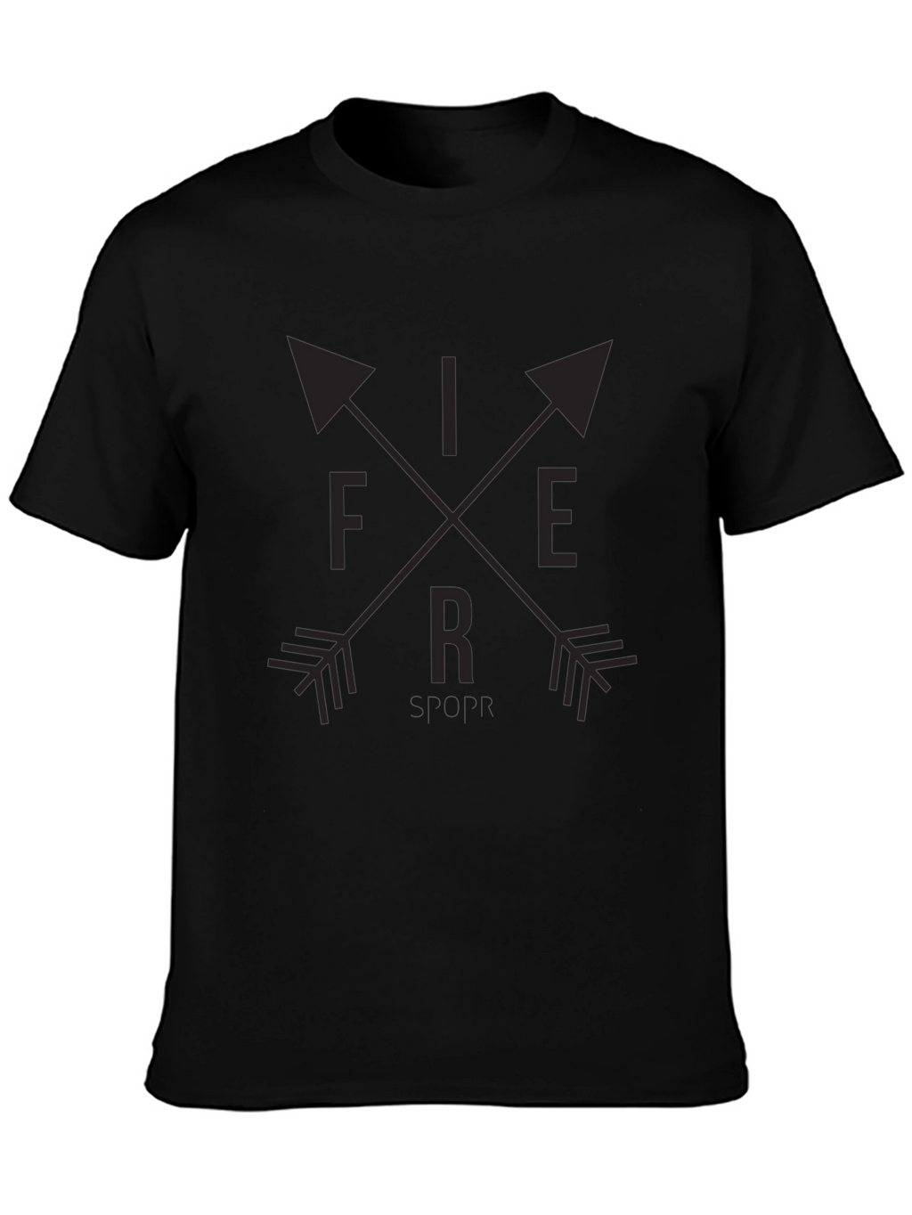 Fierce Arrow Graphic Tee - Black Unisex Shirt