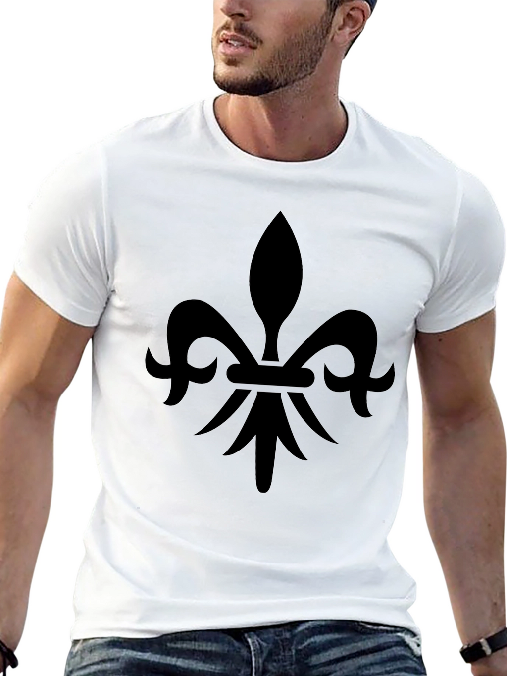 Fleur-de-Lis Graphic Tee - Classic Black T-Shirt