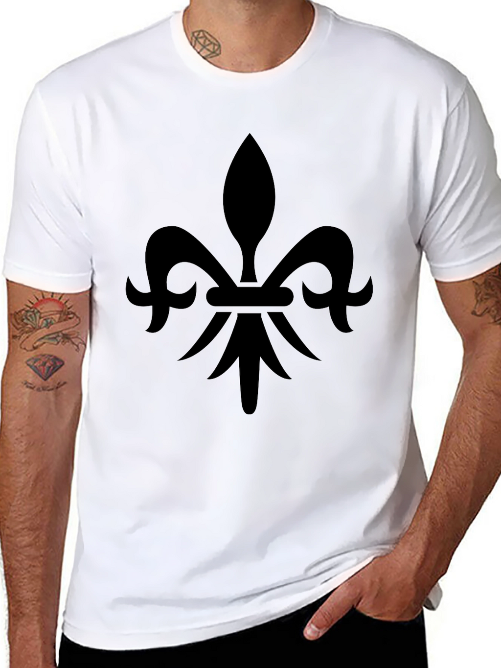 Fleur-de-Lis Graphic Tee - Classic Black T-Shirt