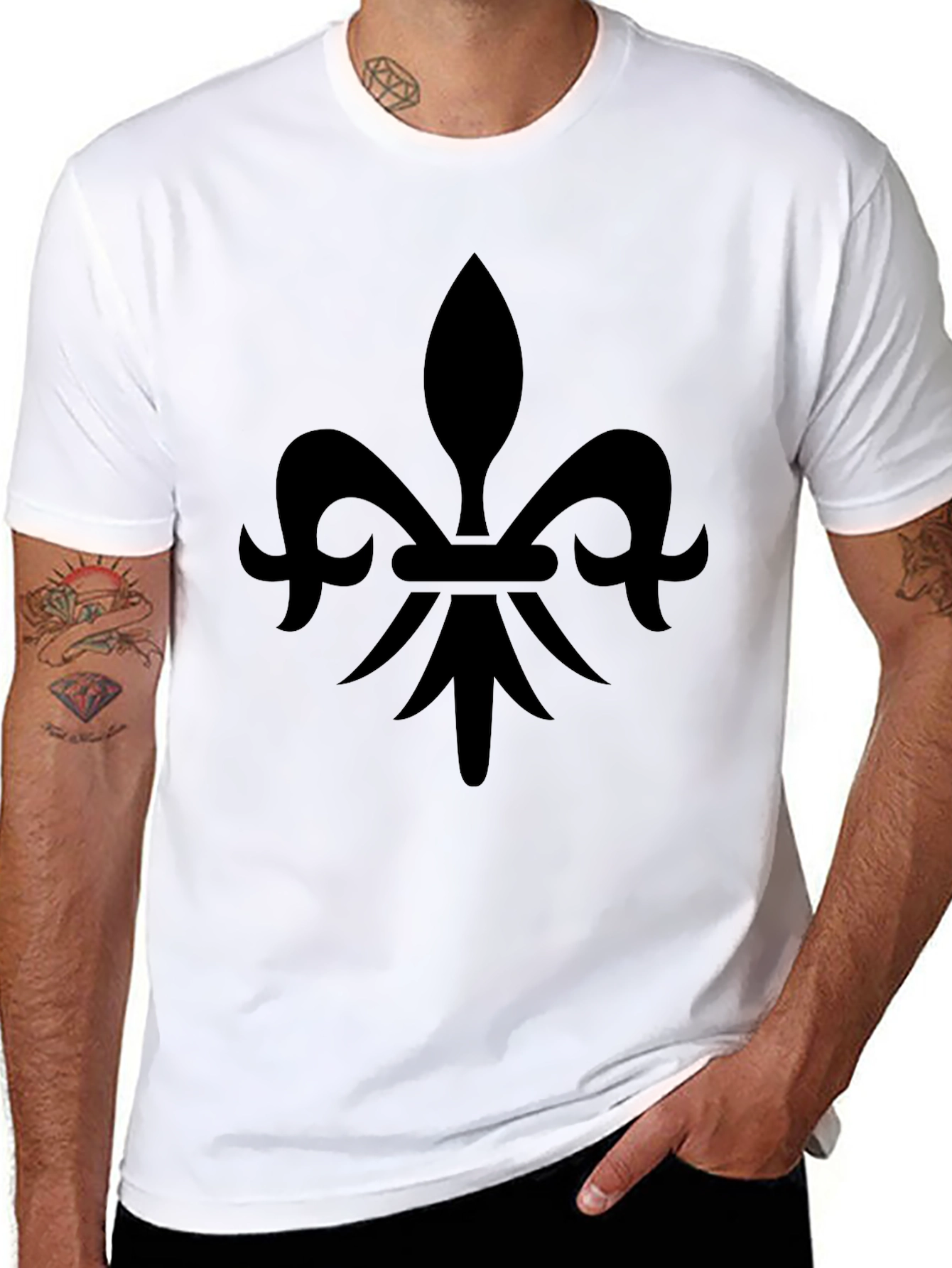 Fleur-de-Lis Graphic Tee - Classic Black T-Shirt