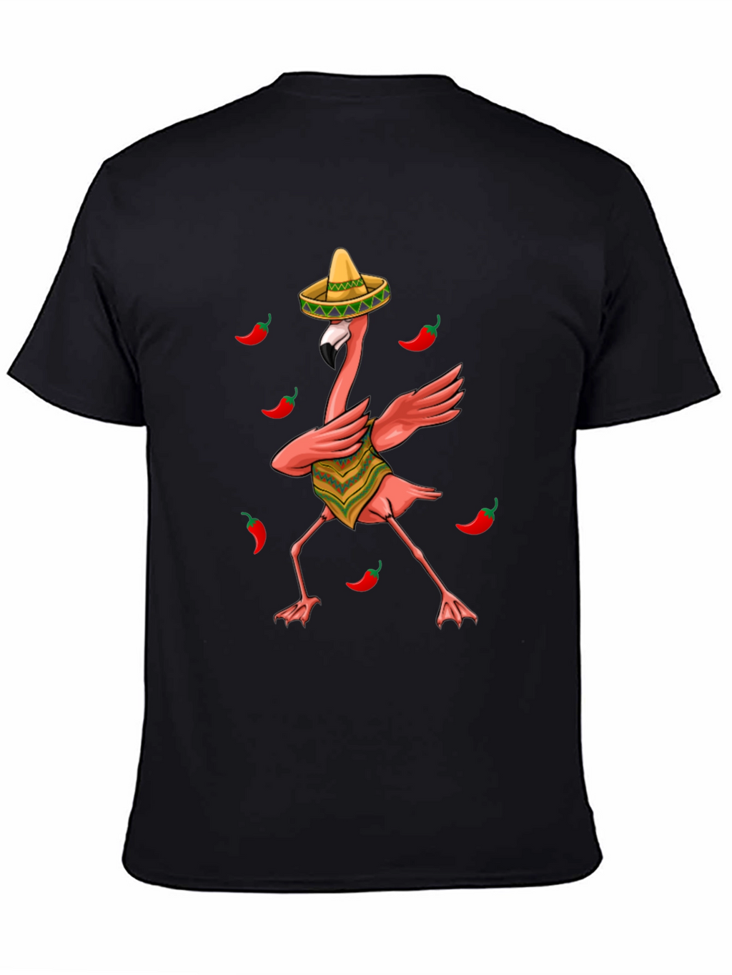 Fiesta Flamingo Black T-Shirt