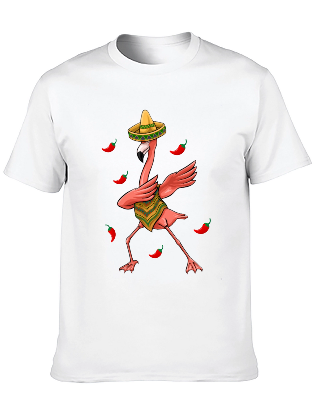 Fiesta Flamingo Black T-Shirt