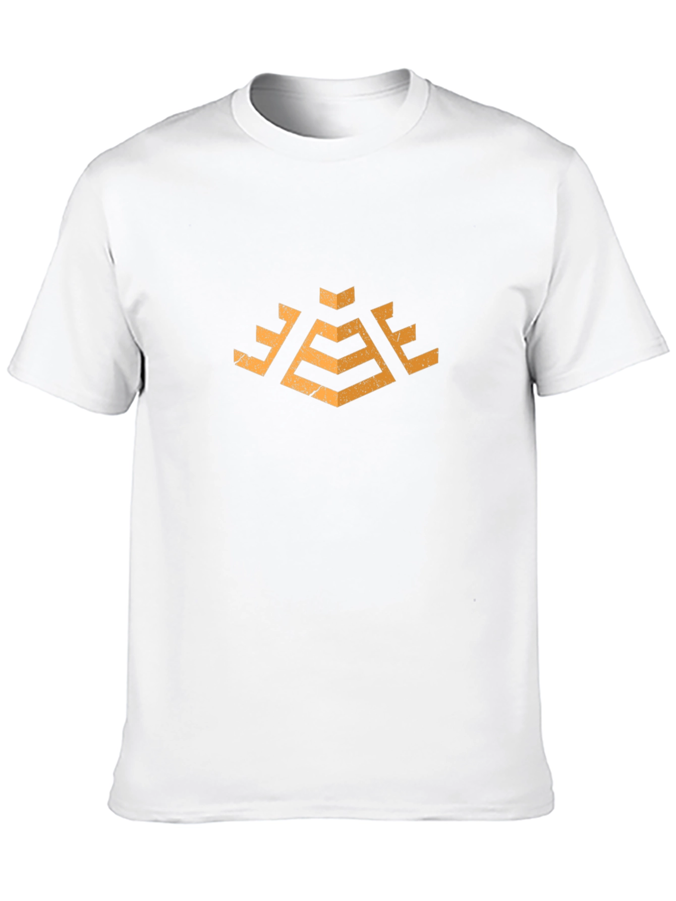 Retro Pyramid Graphic Tee - Black Cotton Blend Shirt