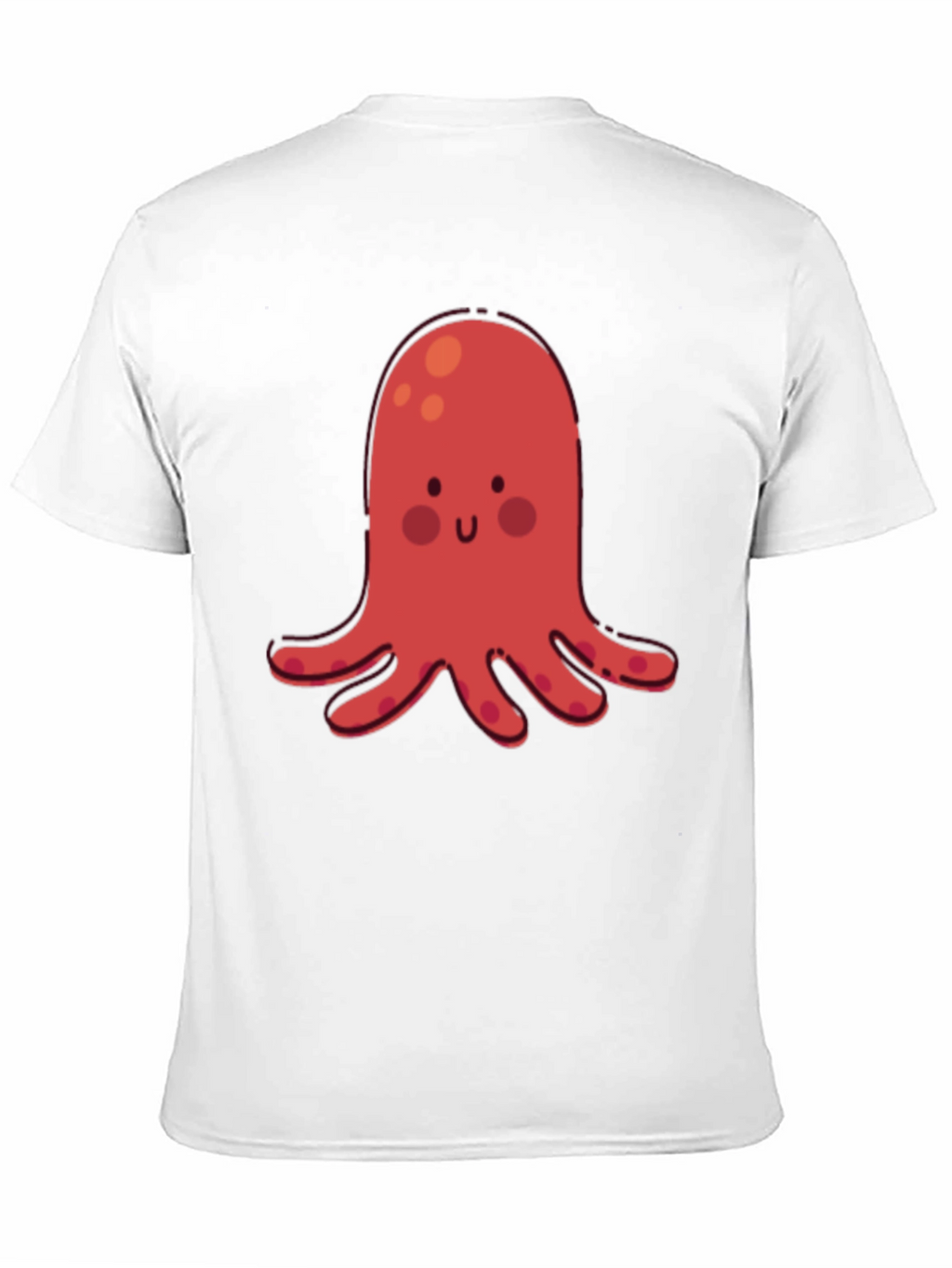 Cute Red Octopus Graphic T-Shirt