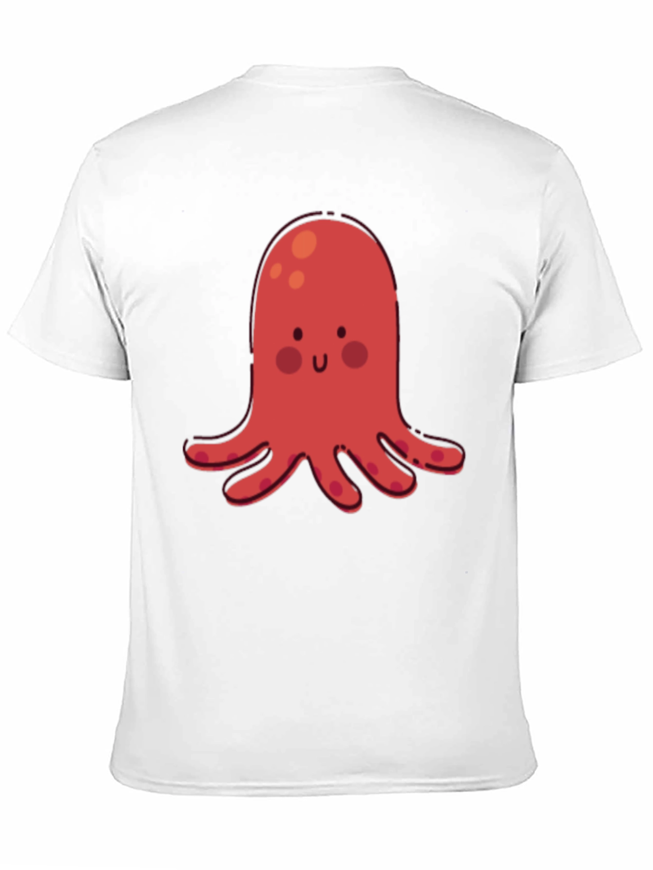 Cute Red Octopus Graphic T-Shirt
