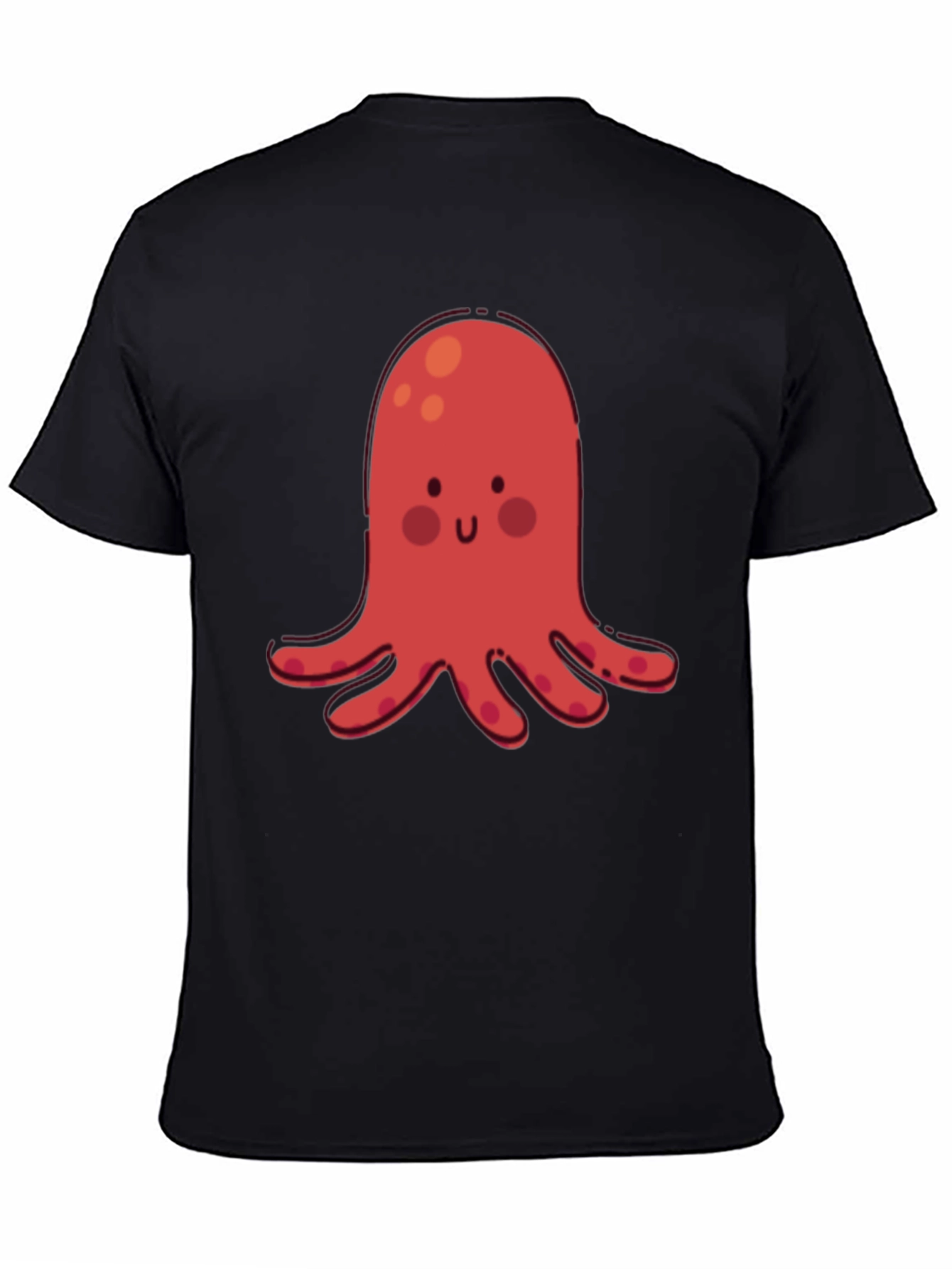 Cute Red Octopus Graphic T-Shirt