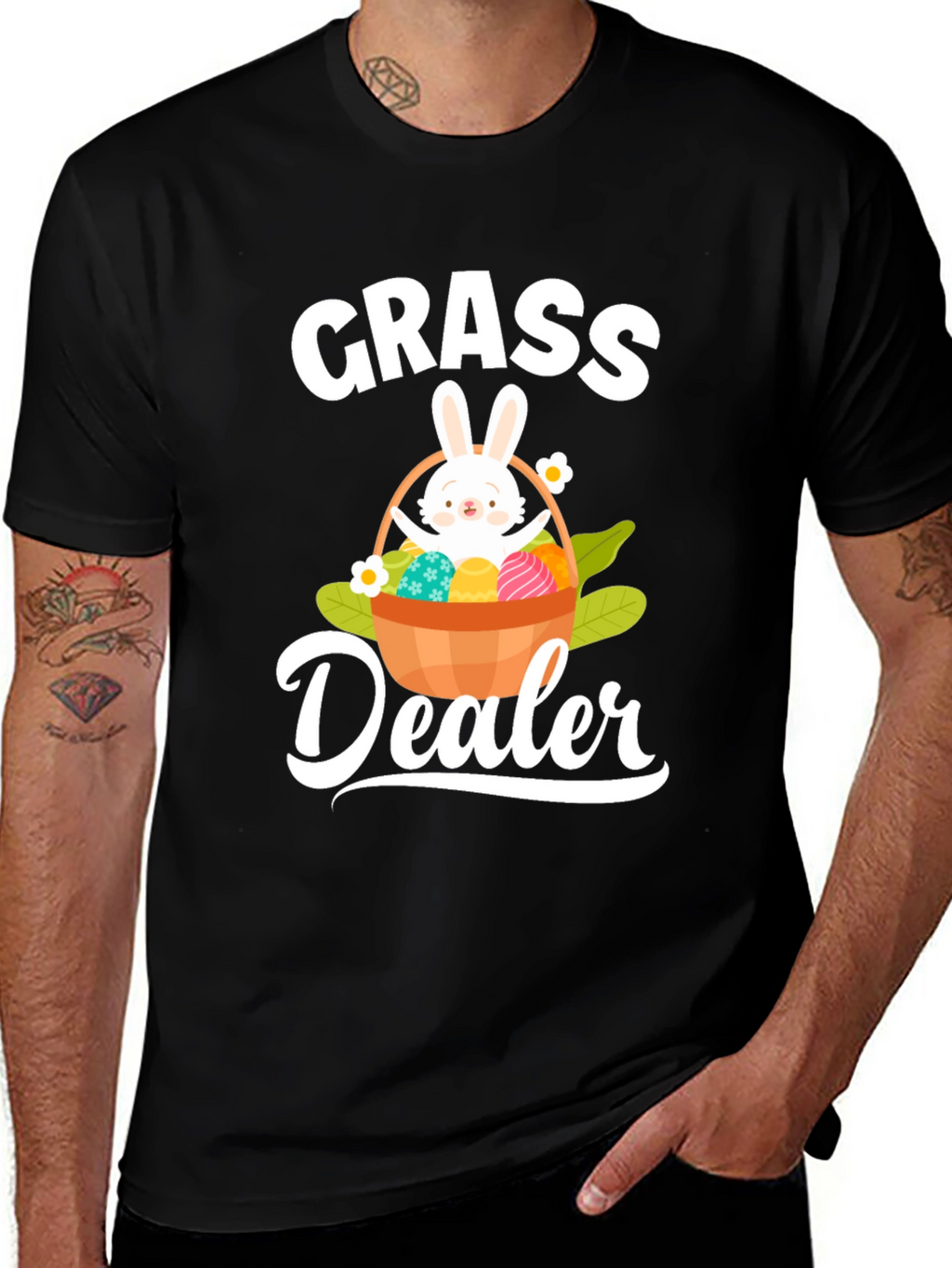 Funny Easter Grass Dealer Graphic T-Shirt