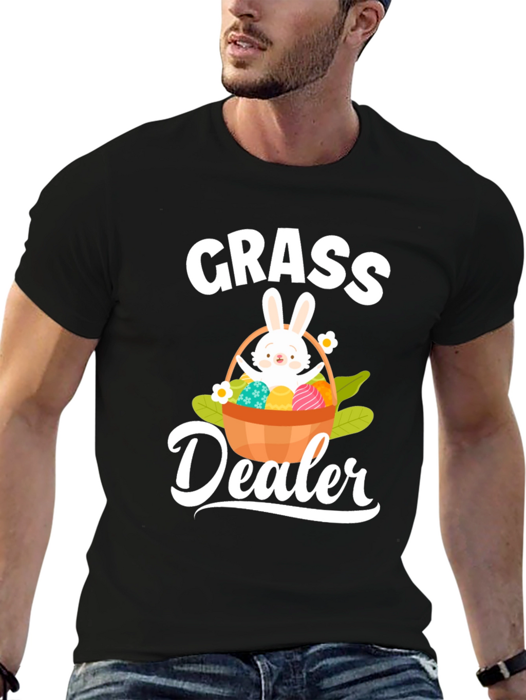 Funny Easter Grass Dealer Graphic T-Shirt