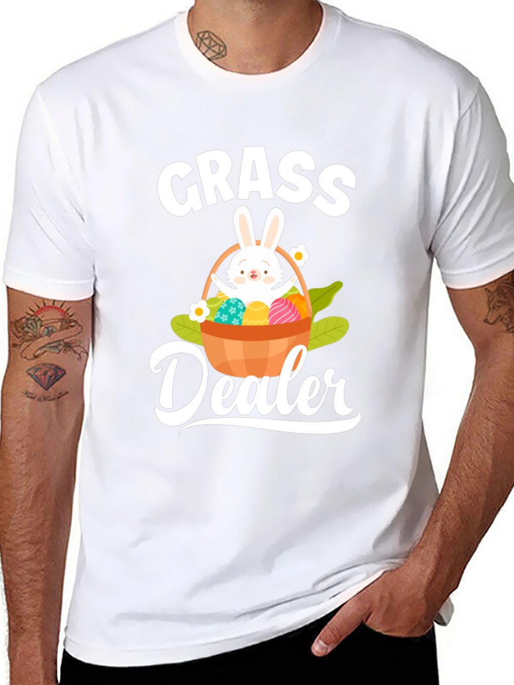 Funny Easter Grass Dealer Graphic T-Shirt