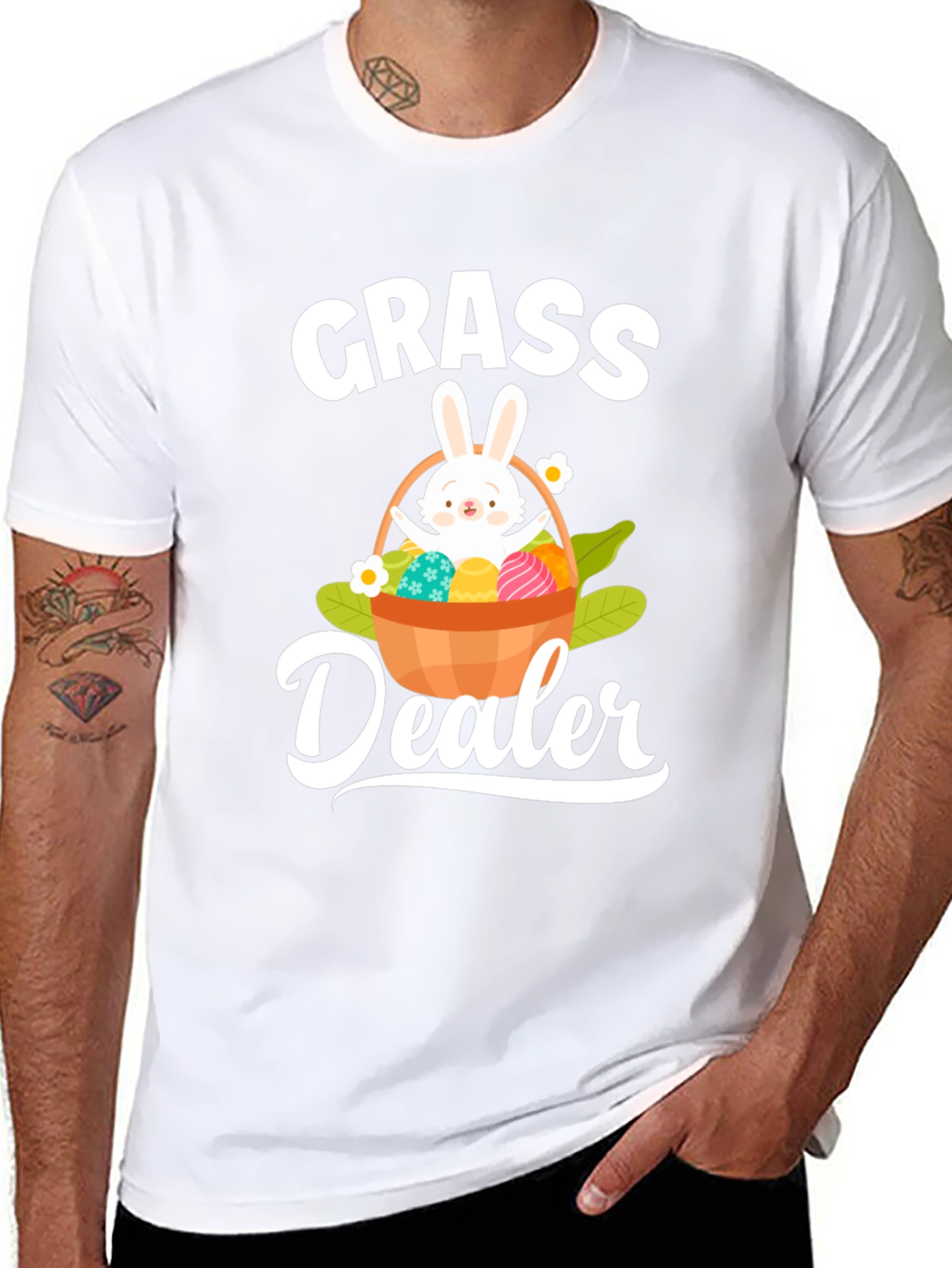 Funny Easter Grass Dealer Graphic T-Shirt