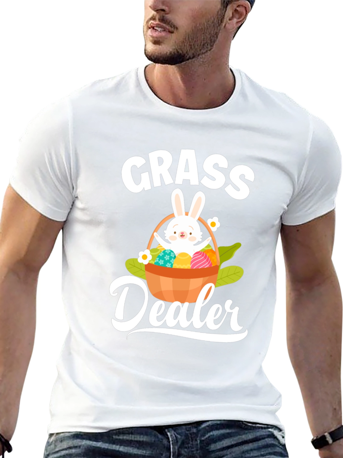 Funny Easter Grass Dealer Graphic T-Shirt
