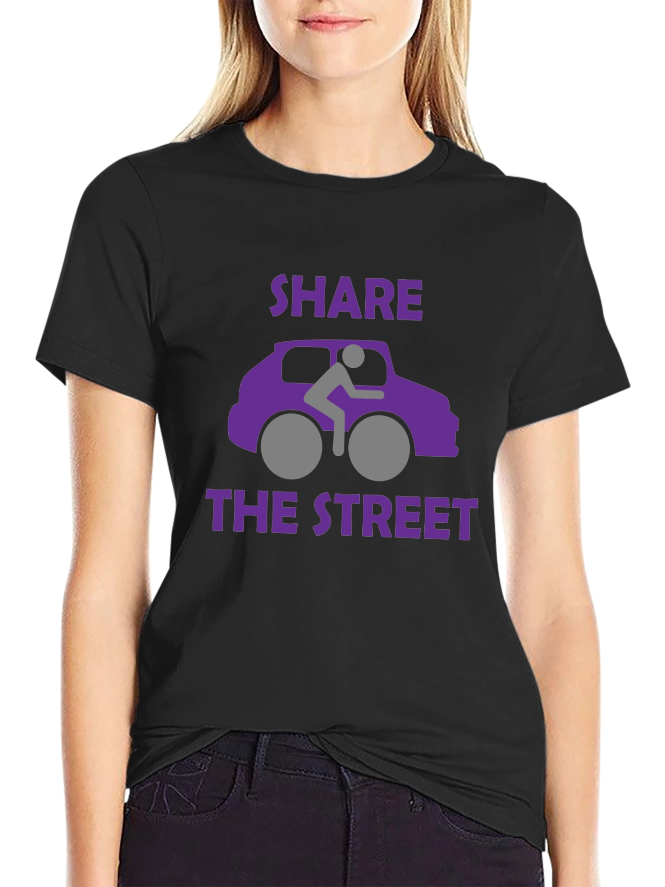 Share the Street Graphic T-Shirt - Black