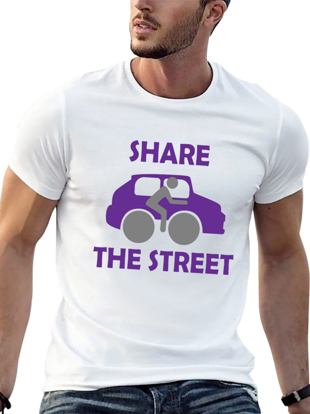 Share the Street Graphic T-Shirt - Black
