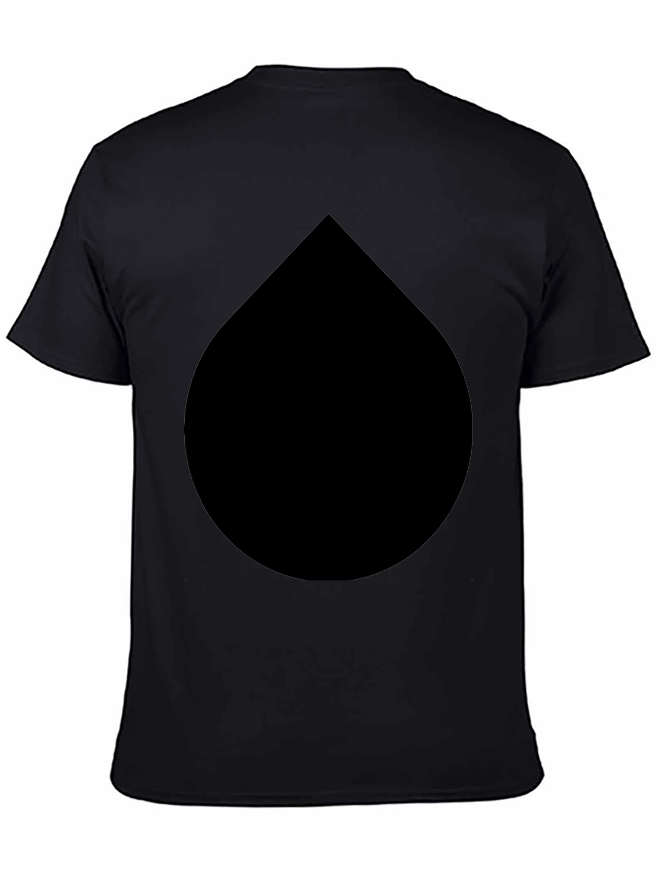 Black Drop Graphic Tee - Modern Minimalist Style