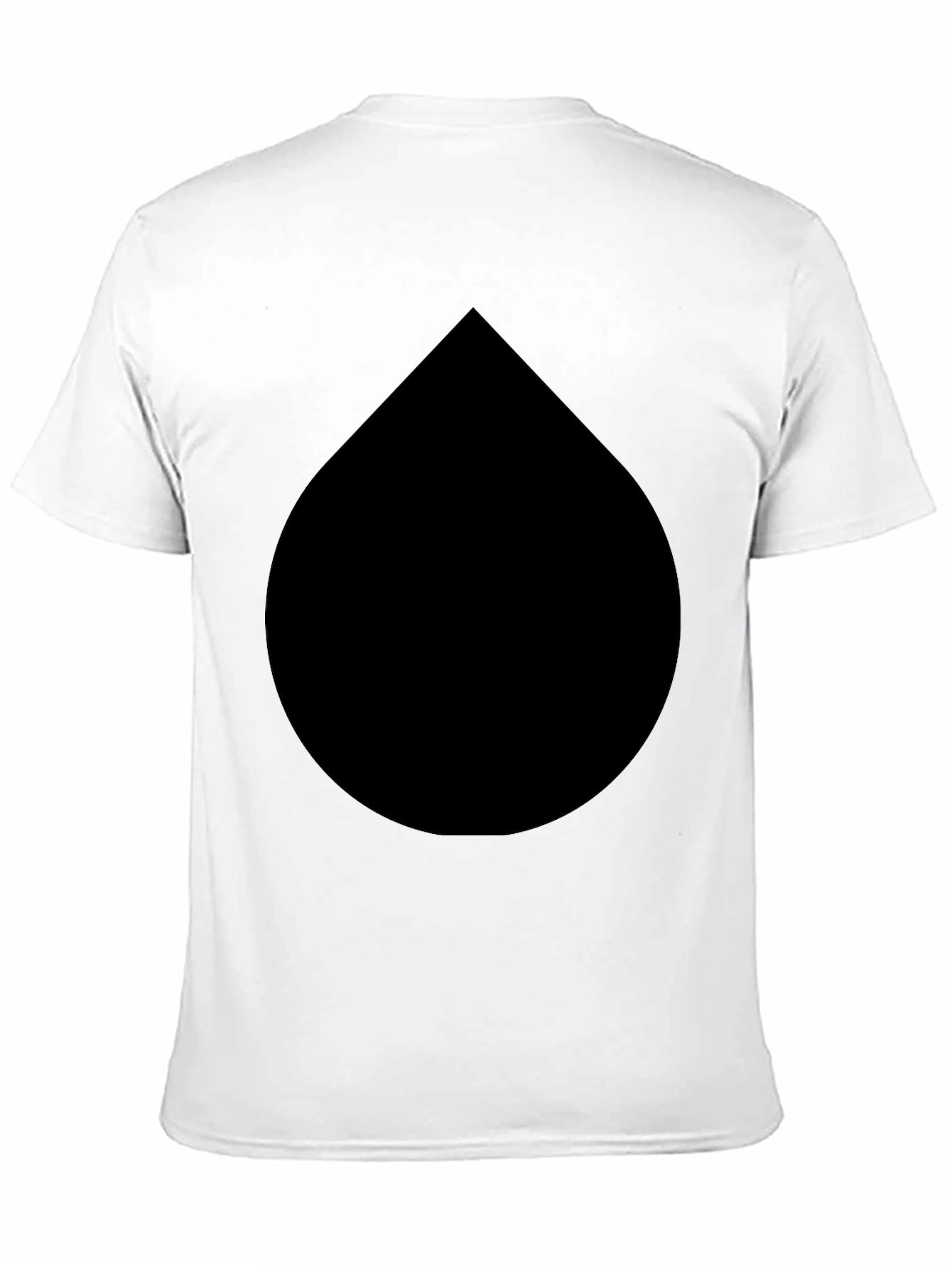 Black Drop Graphic Tee - Modern Minimalist Style