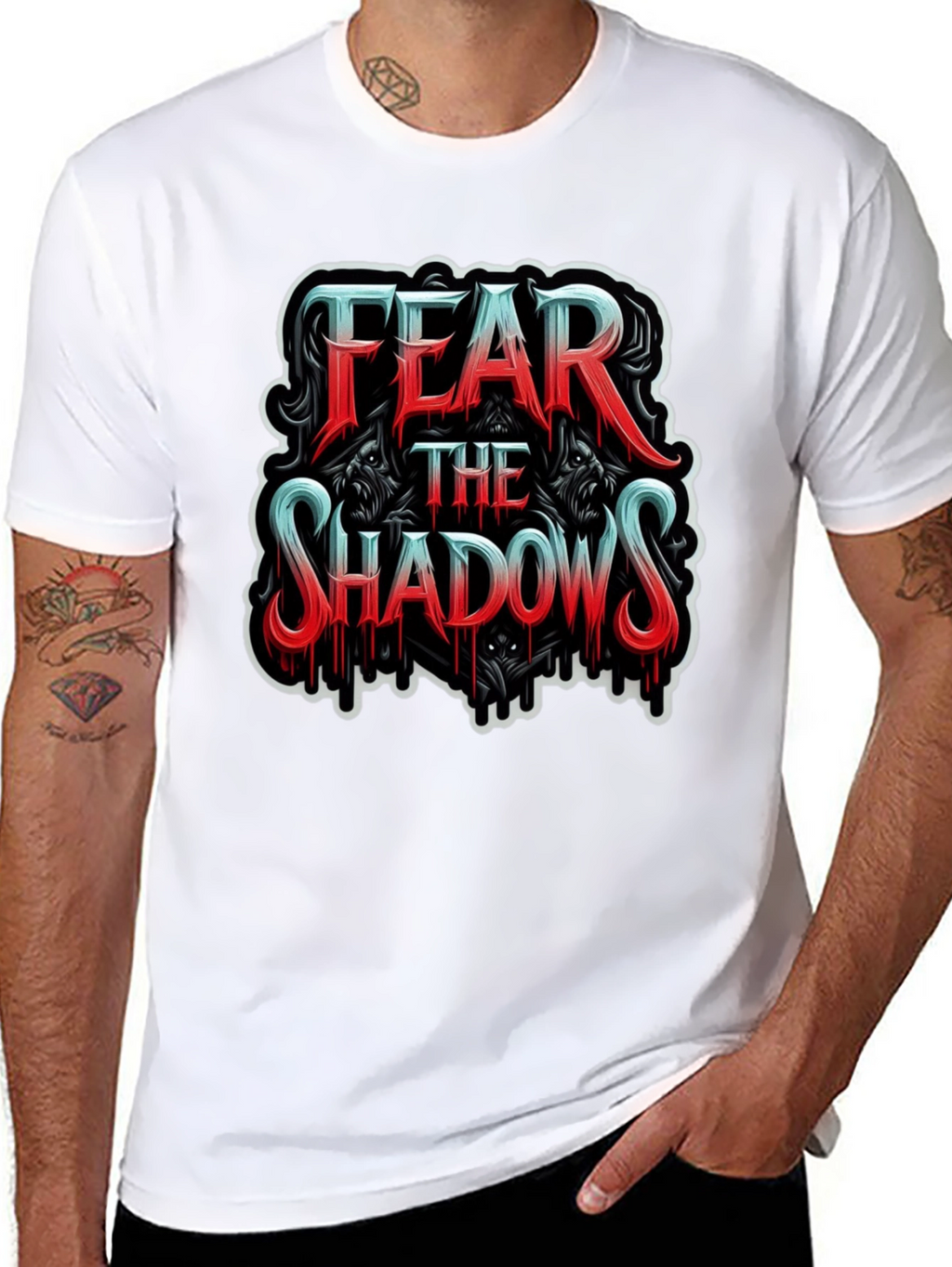 Fear the Shadows Graphic T-Shirt