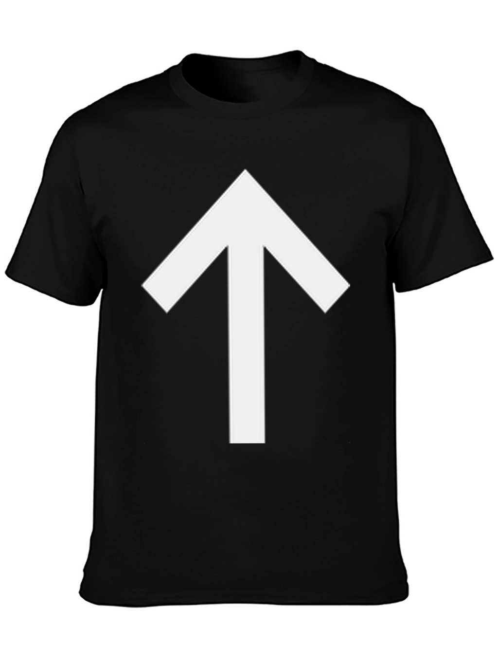 Upward Arrow Graphic Tee - Black